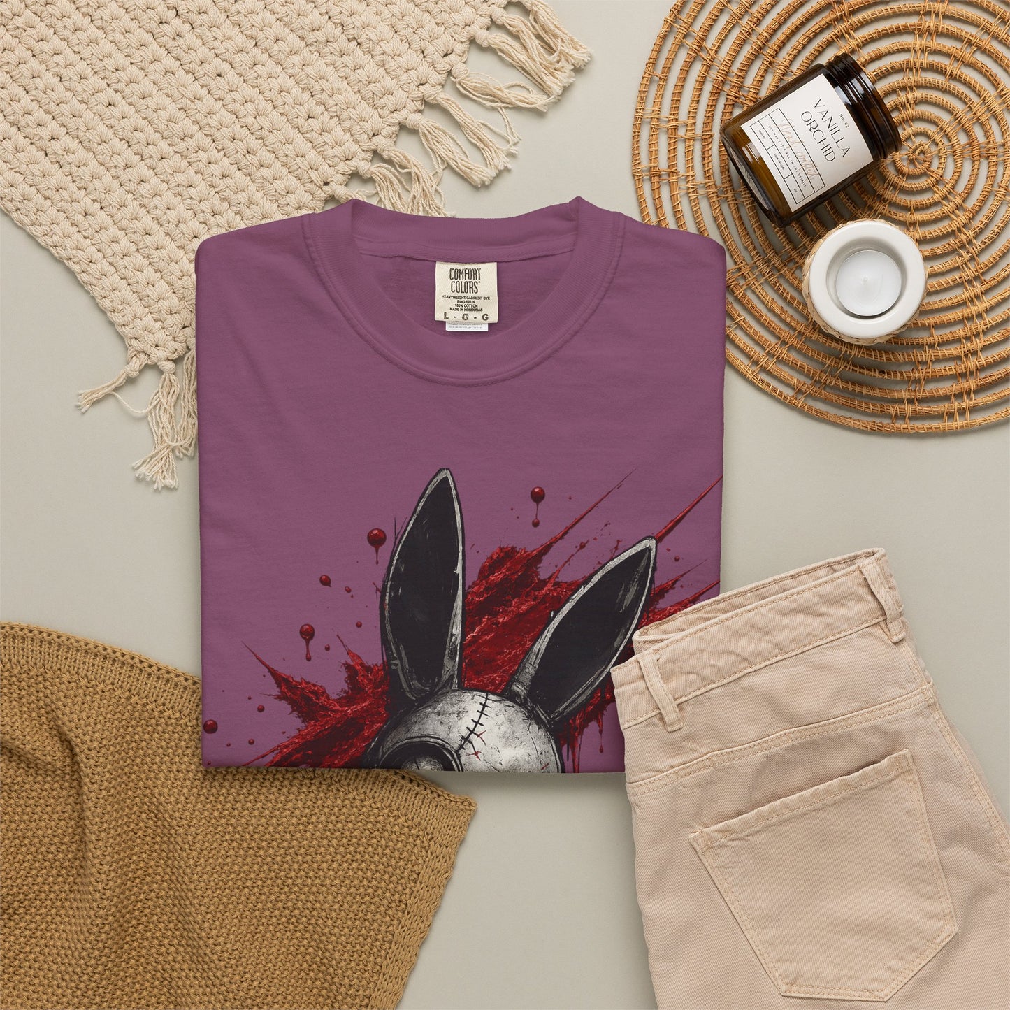 Blood Rift Grunge Slash Graphic T-Shirt