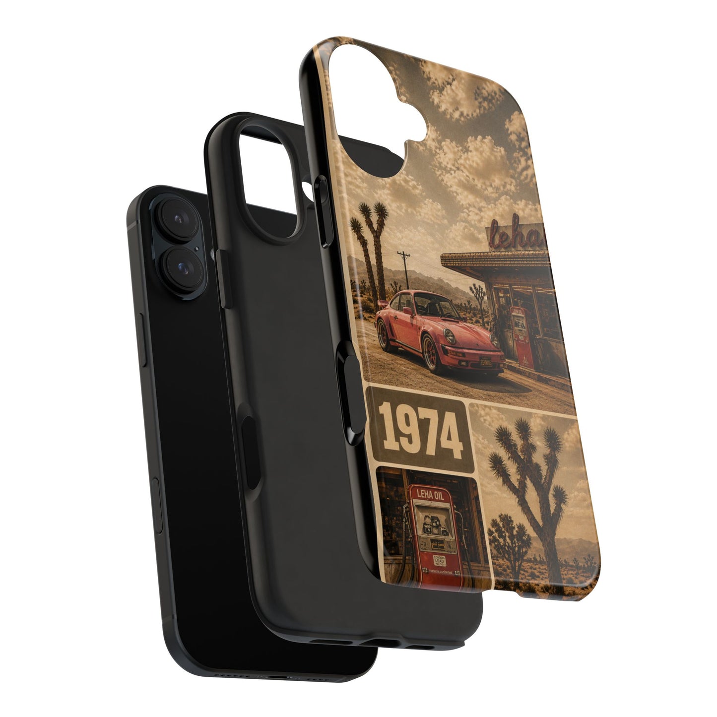 Vintage 1974 Desert Road Tough Phone Case