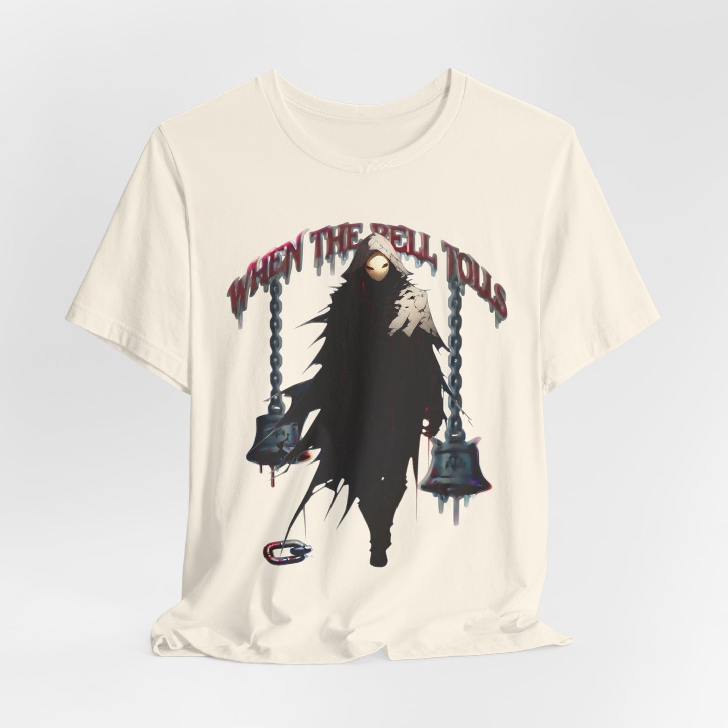 WHEN THE BELL TOLLS – Gothic Reaper Graphic T-Shirt