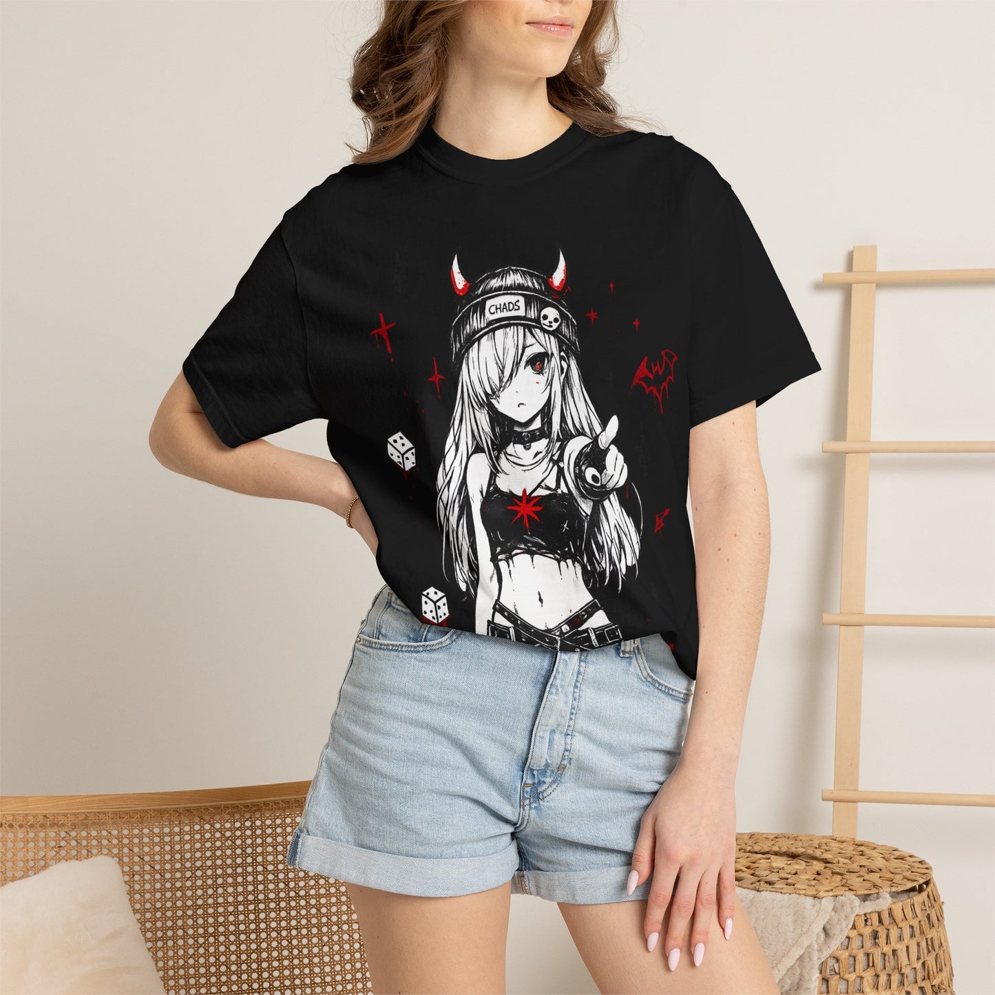 Dark Anime Demon Girl T-Shirt