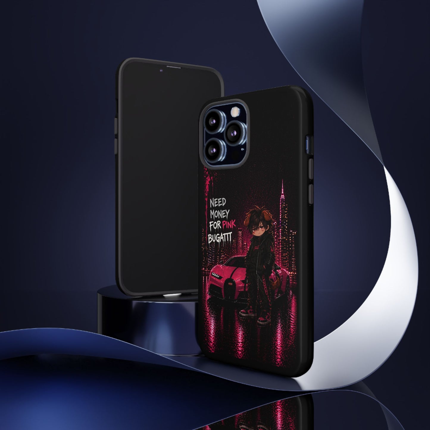 Cyberpunk Anime Phone Case – Neon Japanese Streetwear iPhone Cover