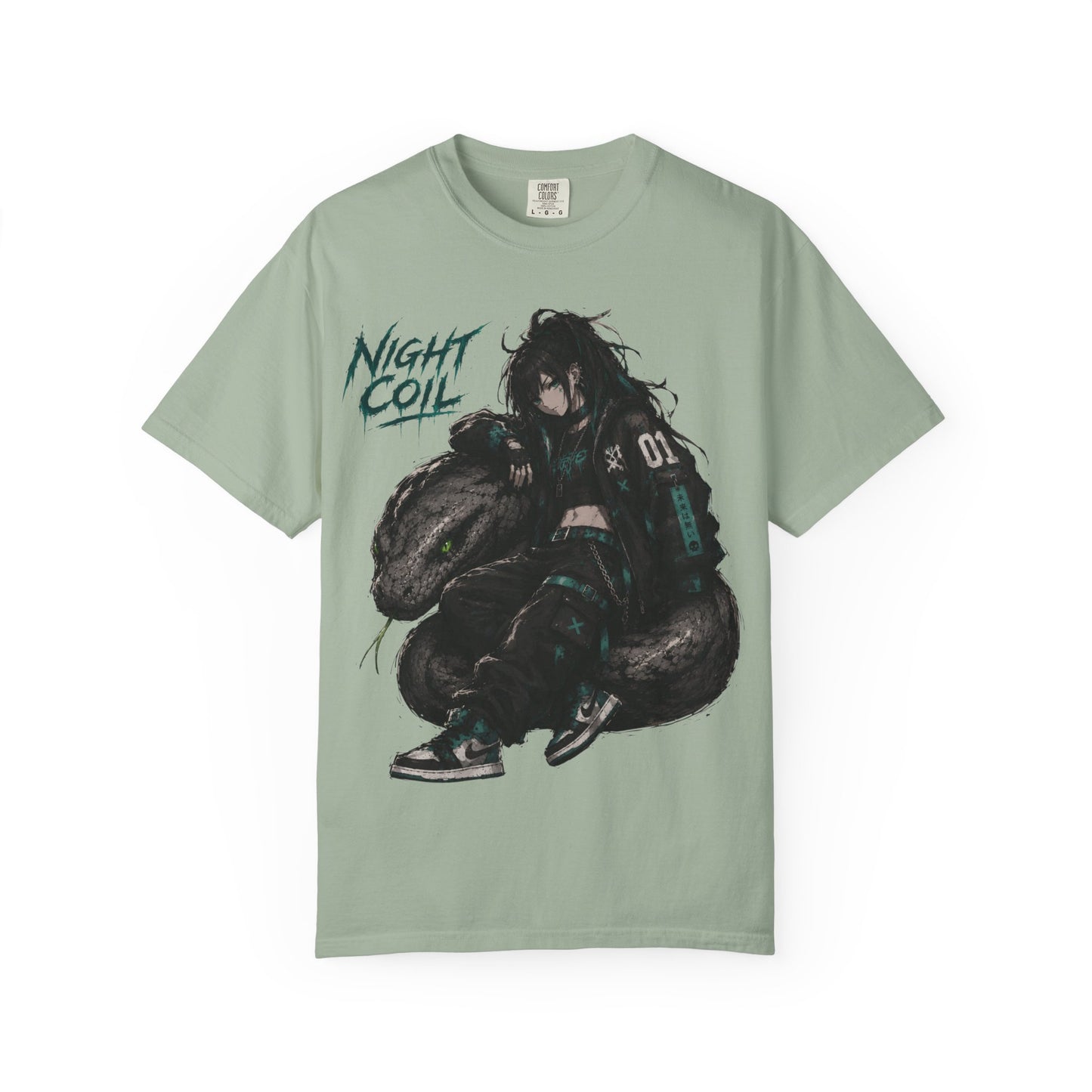 Night Coil Oversized Anime Streetwear T-Shirt