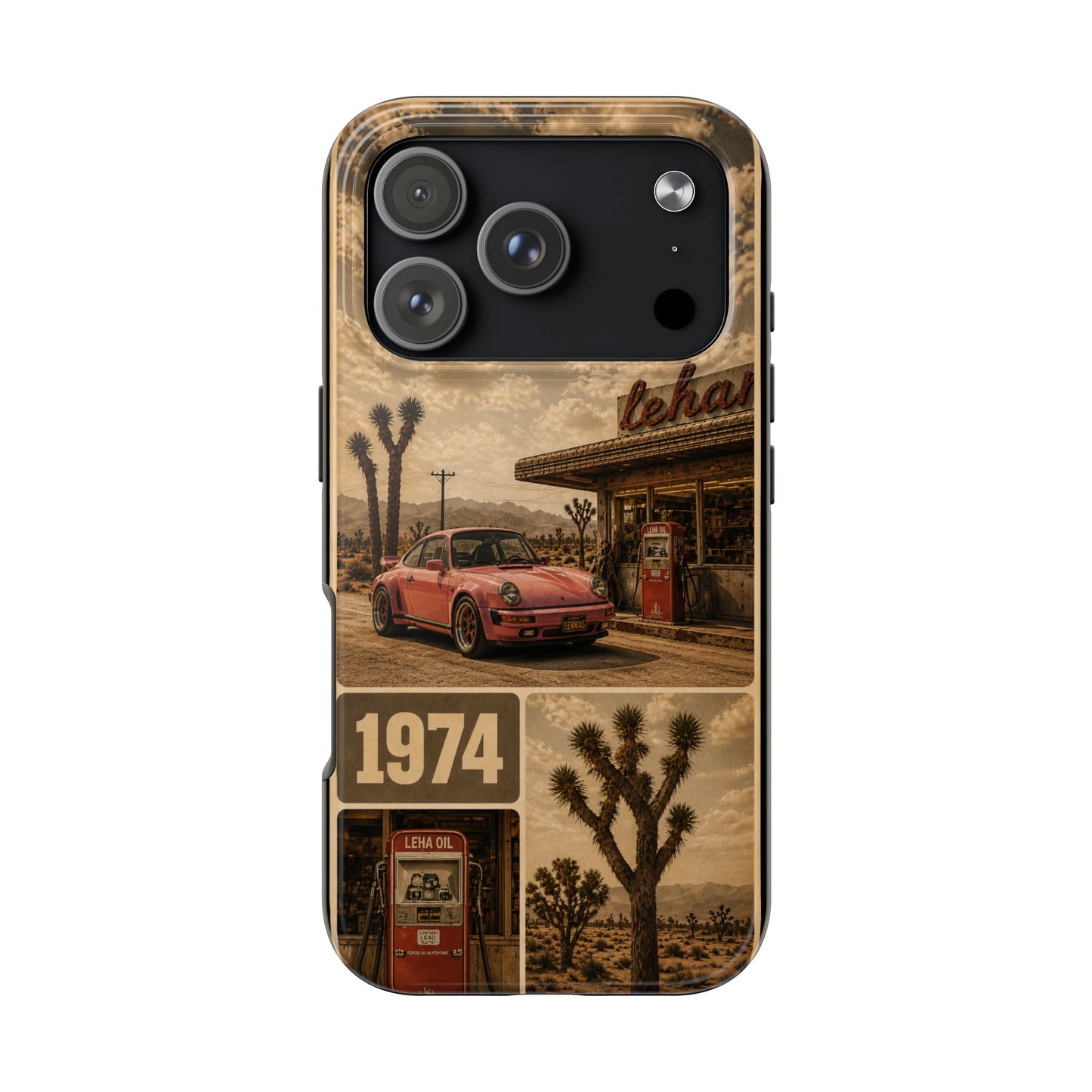 Vintage 1974 Desert Road Tough Phone Case