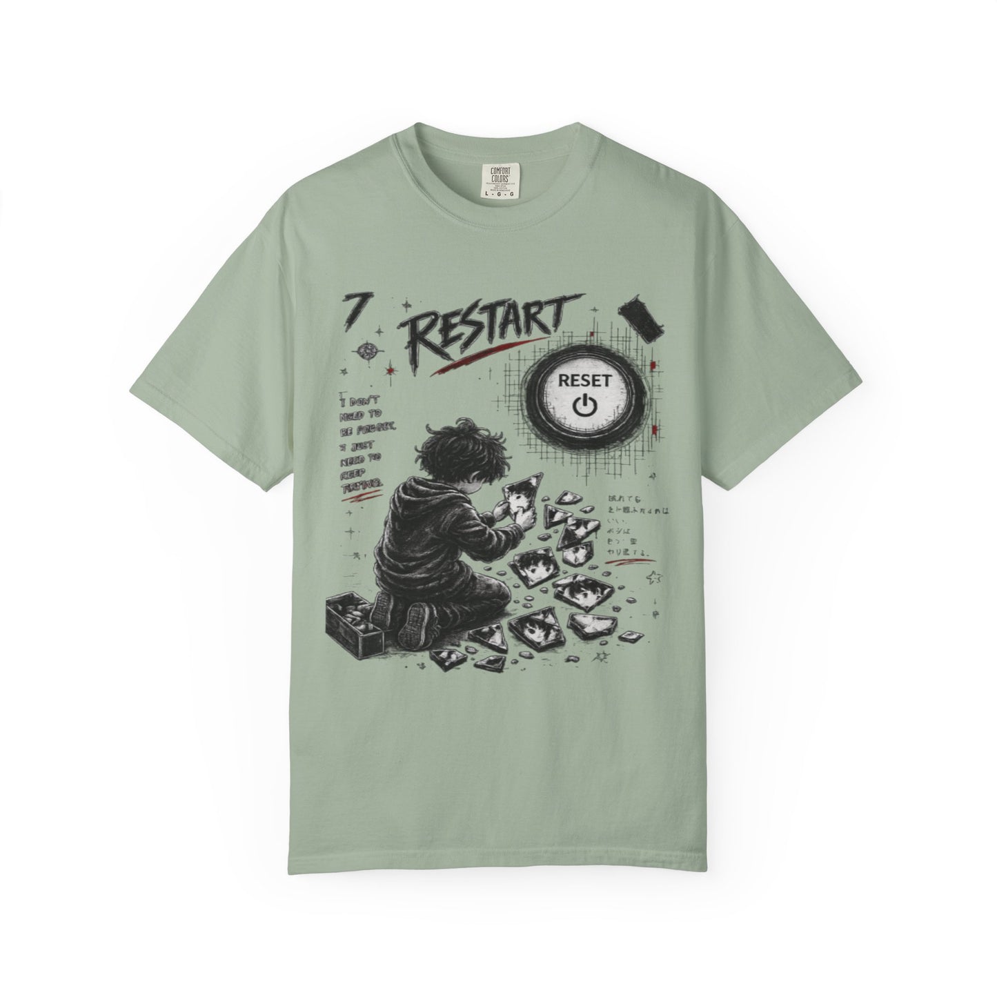 Restart Reset Button Graphic T-Shirt — Retro Gamer Streetwear