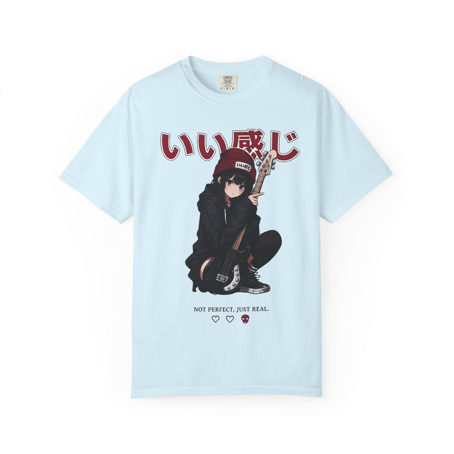 Cute Sad Anime Girl T-Shirt – Pastel Japanese Streetwear Tee