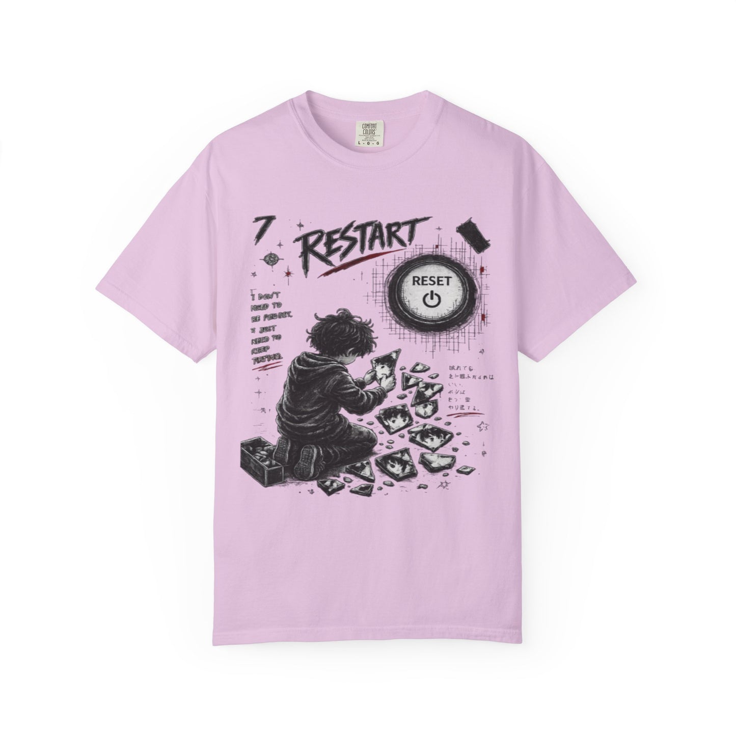 Restart Reset Button Graphic T-Shirt — Retro Gamer Streetwear
