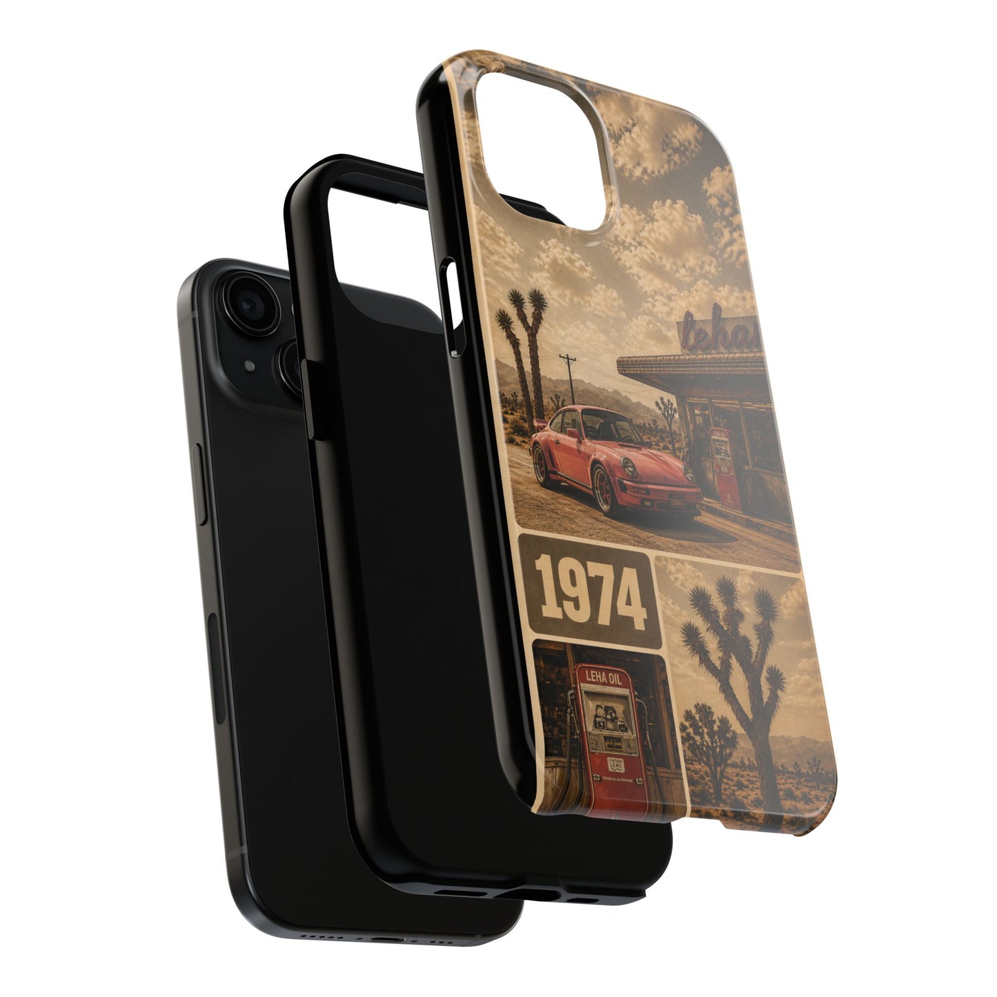 Vintage 1974 Desert Road Tough Phone Case