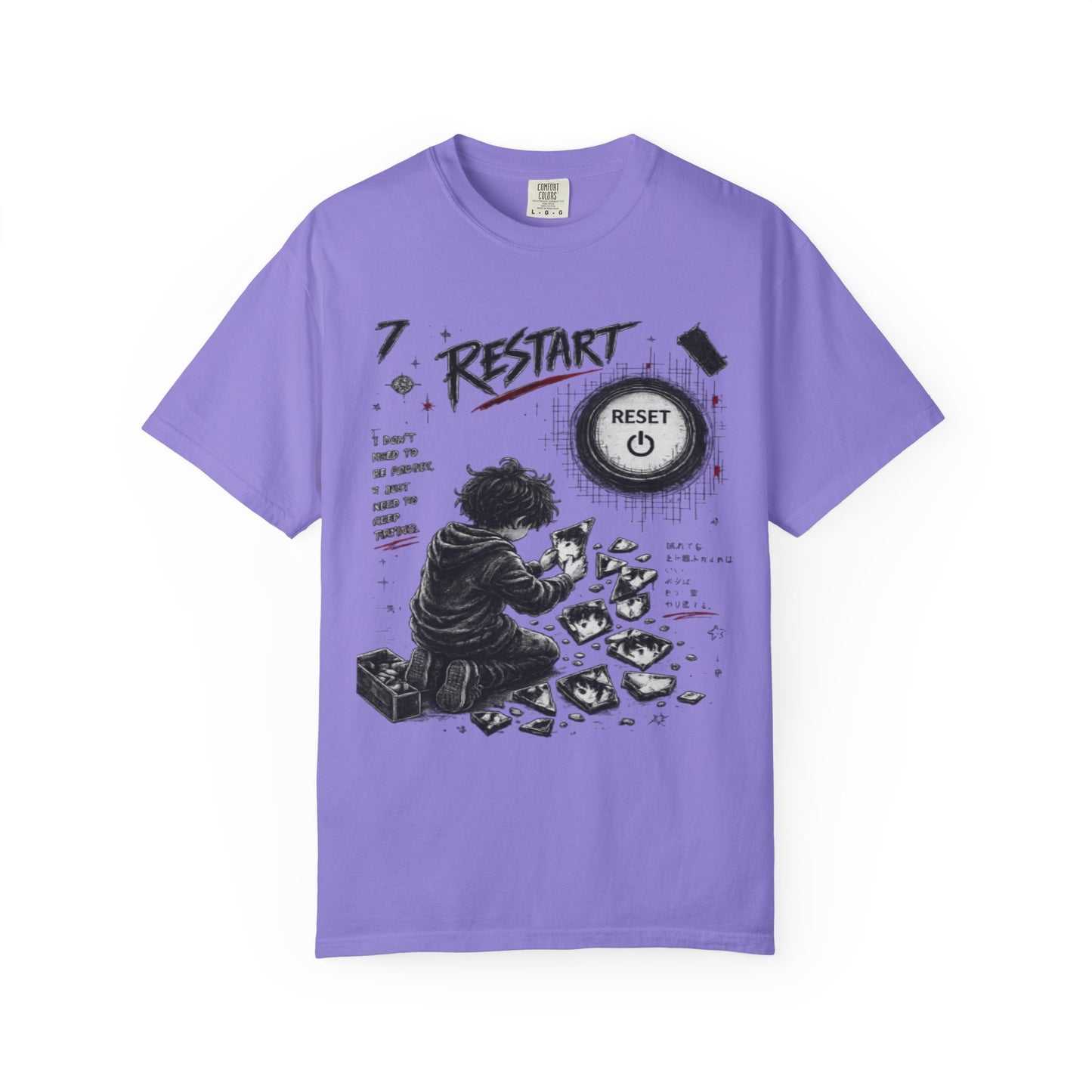 Restart Reset Button Graphic T-Shirt — Retro Gamer Streetwear