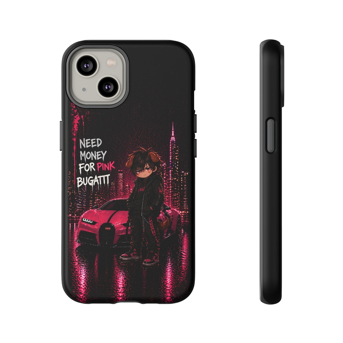 Cyberpunk Anime Phone Case – Neon Japanese Streetwear iPhone Cover