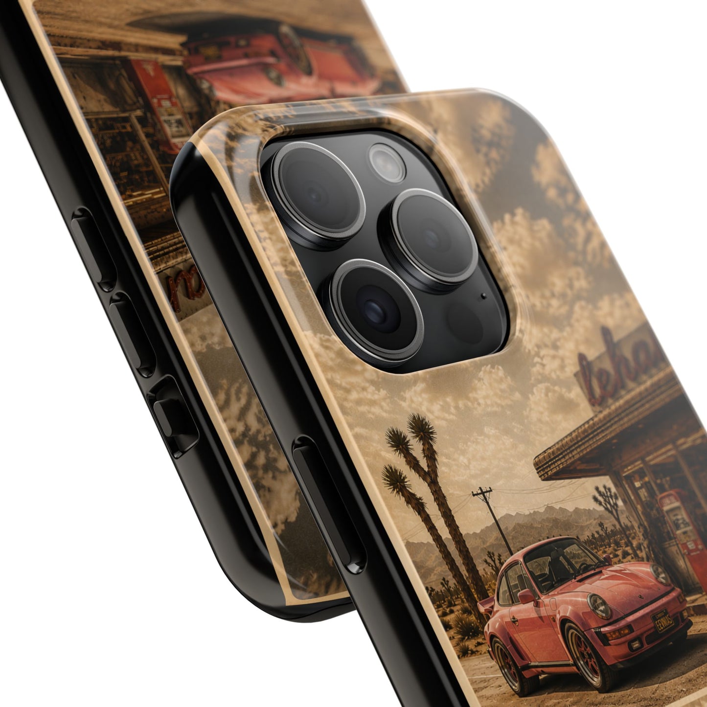 Vintage 1974 Desert Road Tough Phone Case