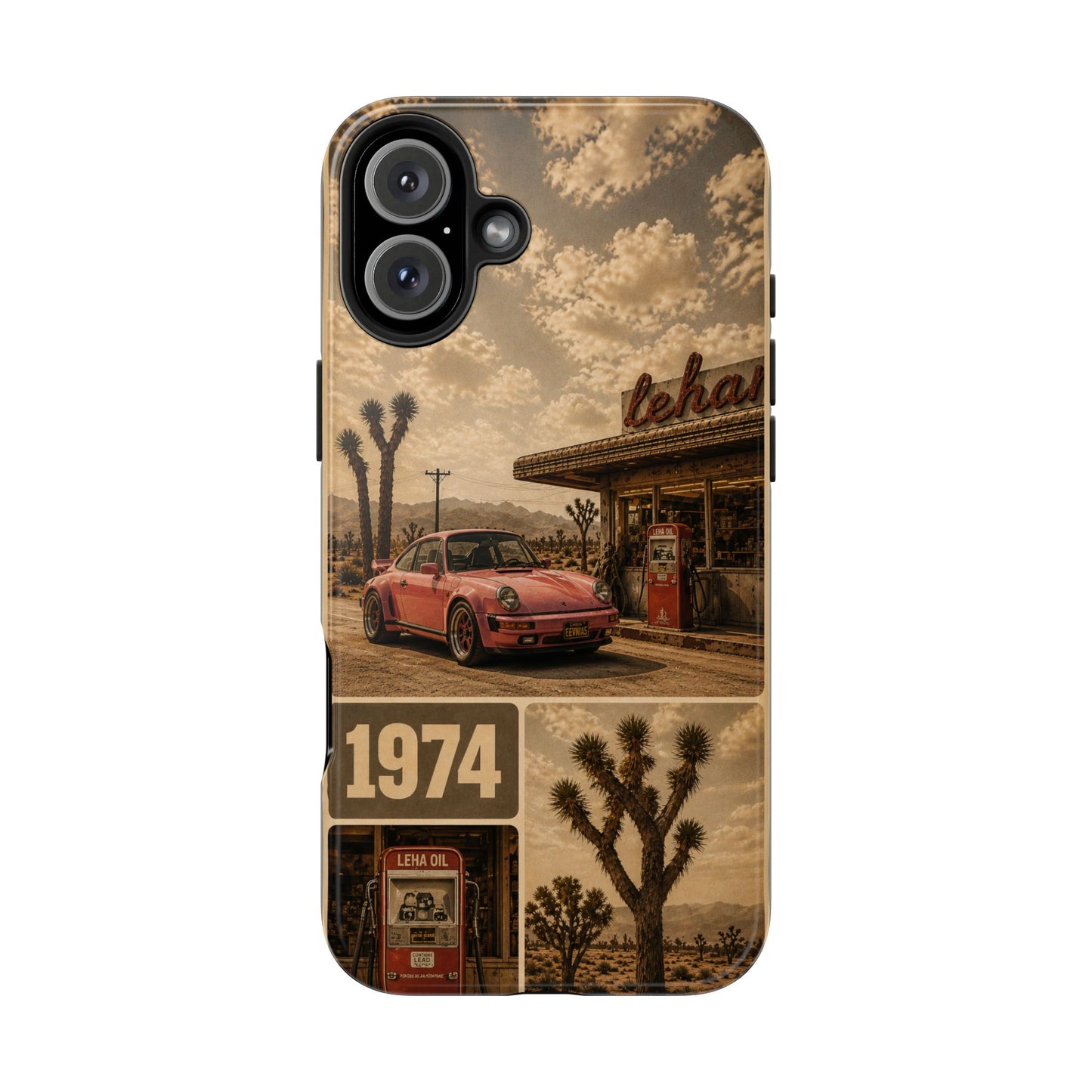 Vintage 1974 Desert Road Tough Phone Case