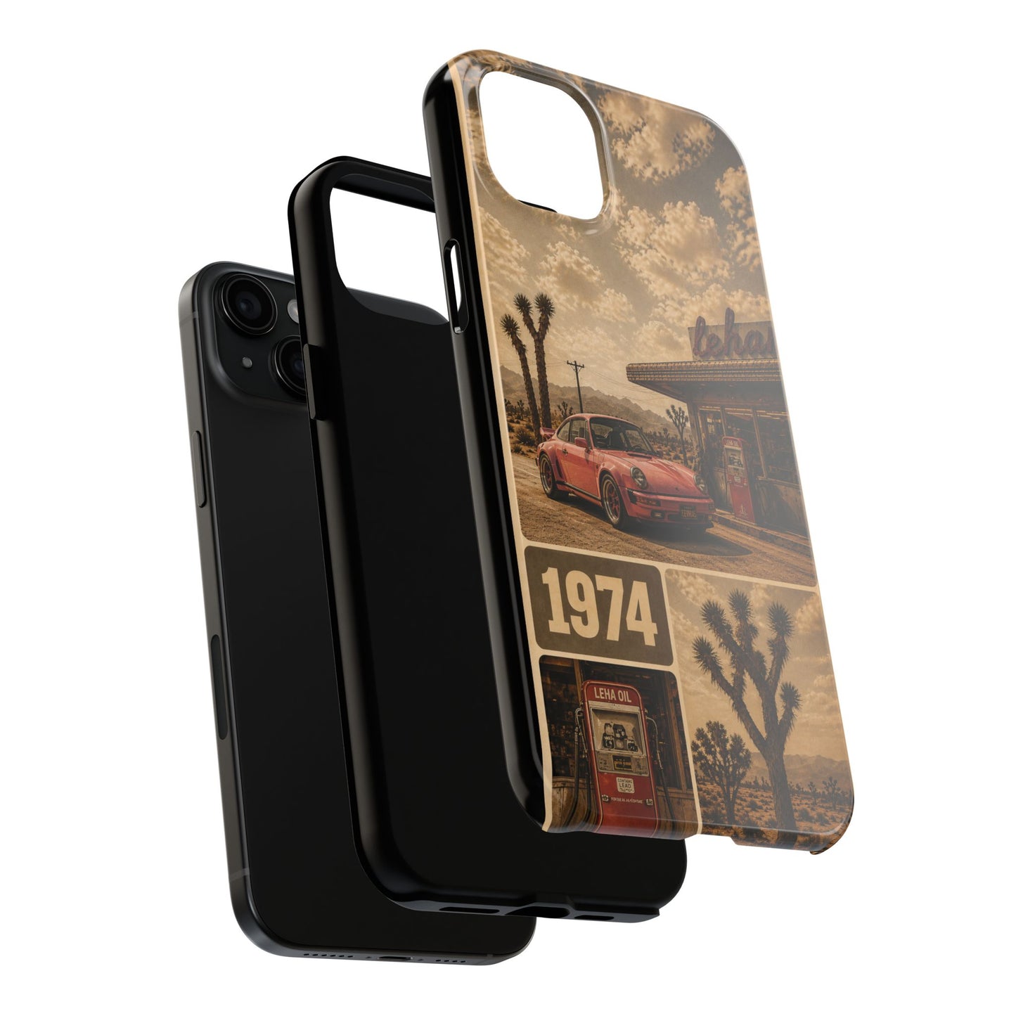 Vintage 1974 Desert Road Tough Phone Case