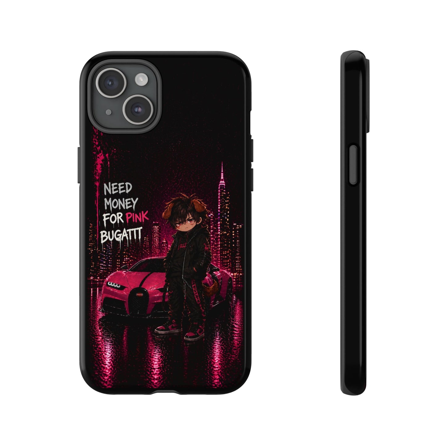 Cyberpunk Anime Phone Case – Neon Japanese Streetwear iPhone Cover