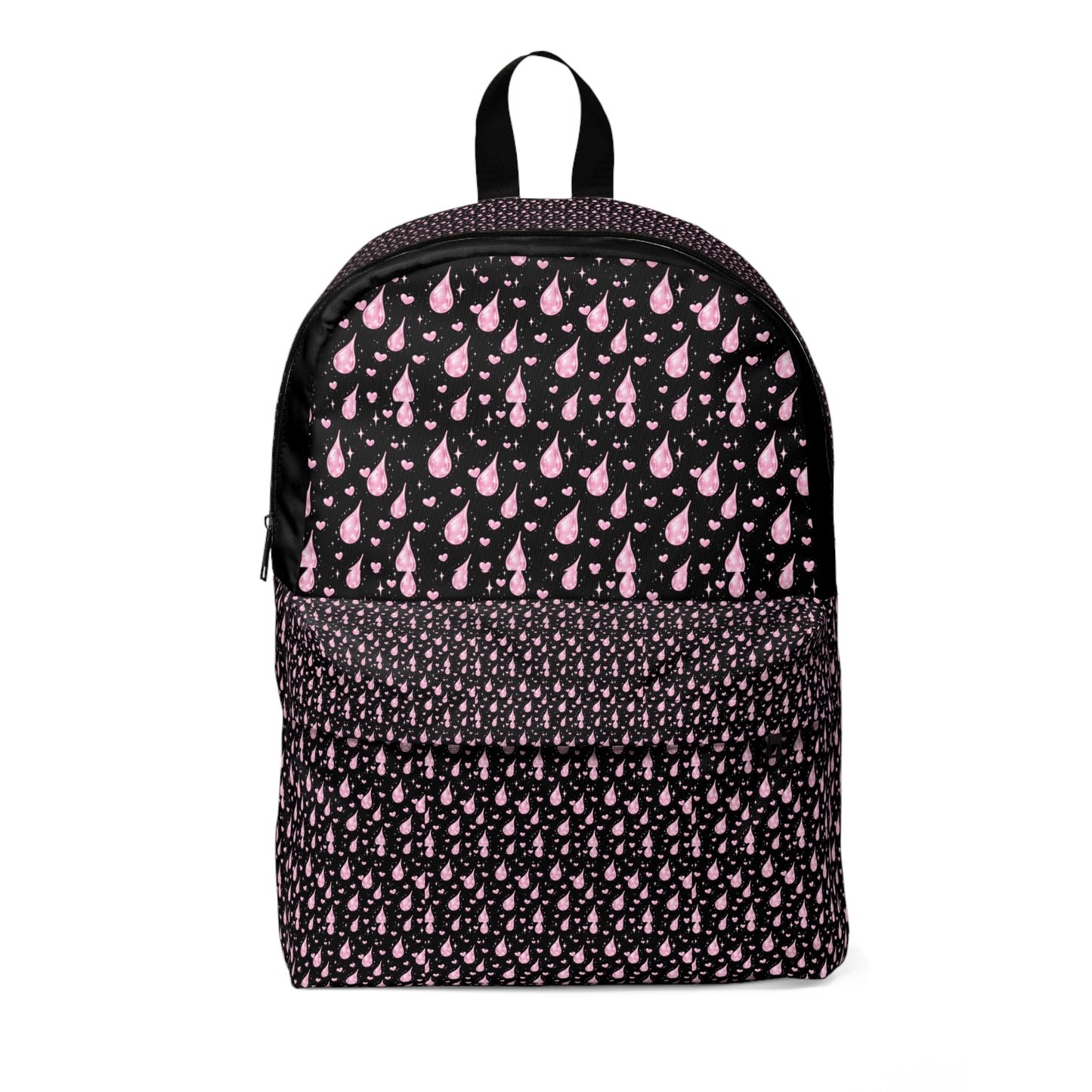 Classic Backpack — Pink Mini Floral Pattern Front Pocket