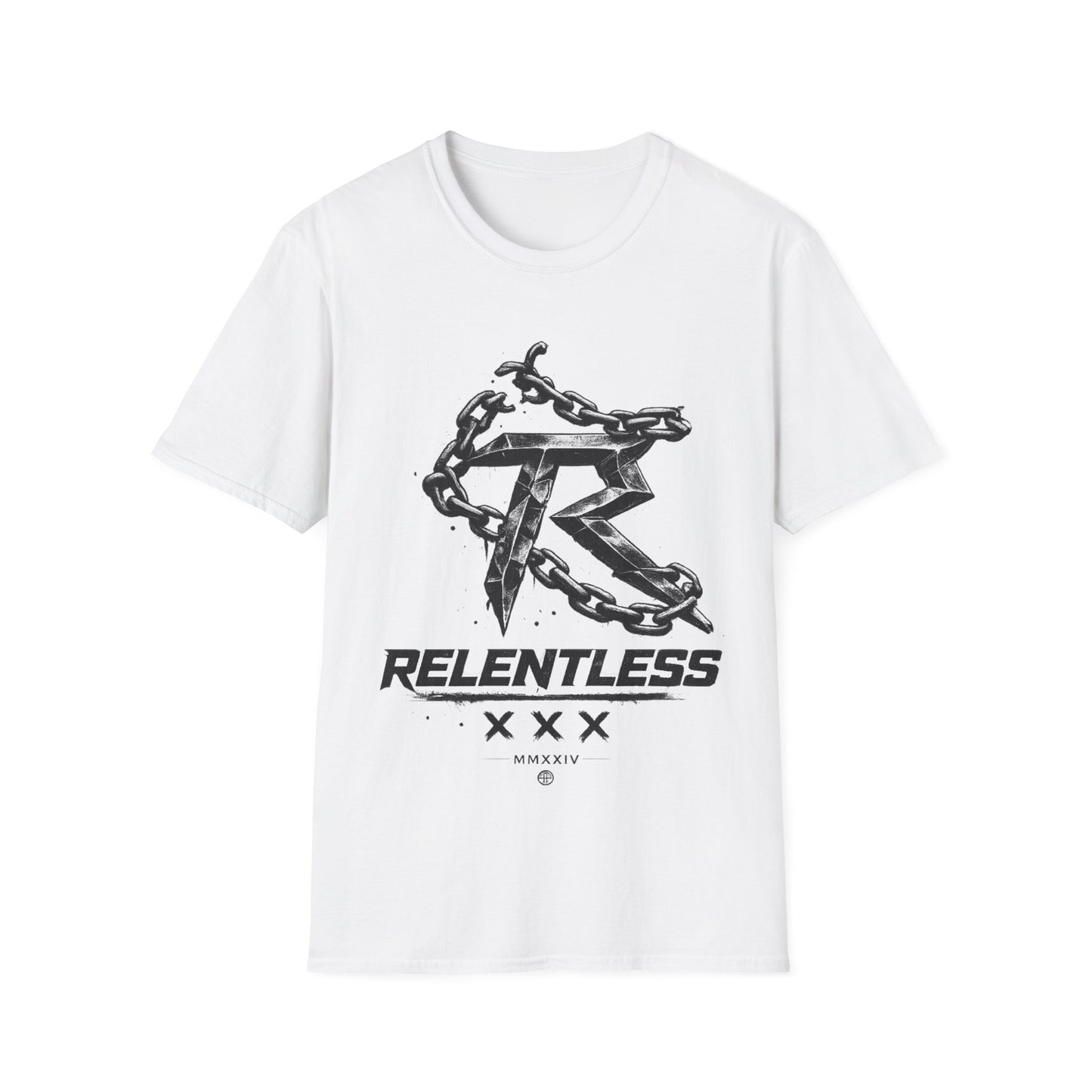 Relentless Chains Graphic Tee — Motivational Fitness T-Shirt