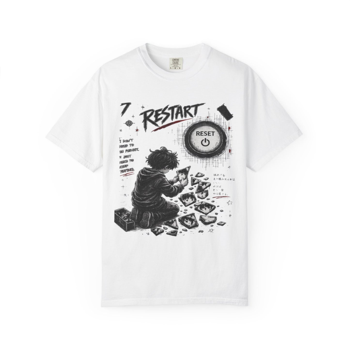 Restart Reset Button Graphic T-Shirt — Retro Gamer Streetwear