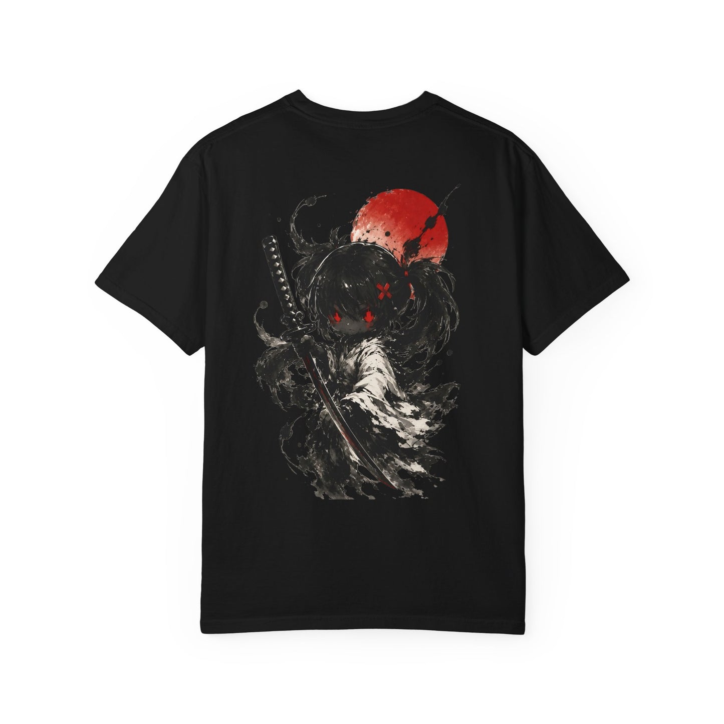 Ink Shadow Samurai Chibi Anime T-Shirt