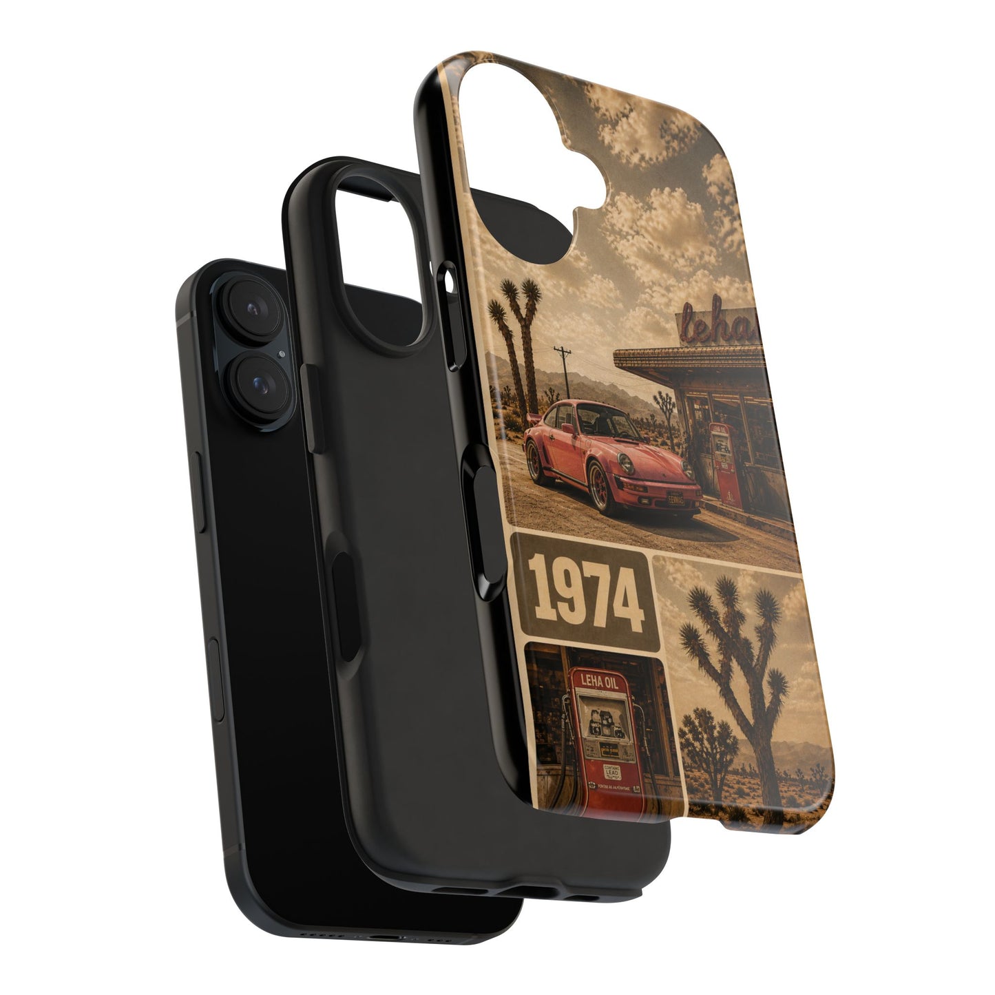 Vintage 1974 Desert Road Tough Phone Case