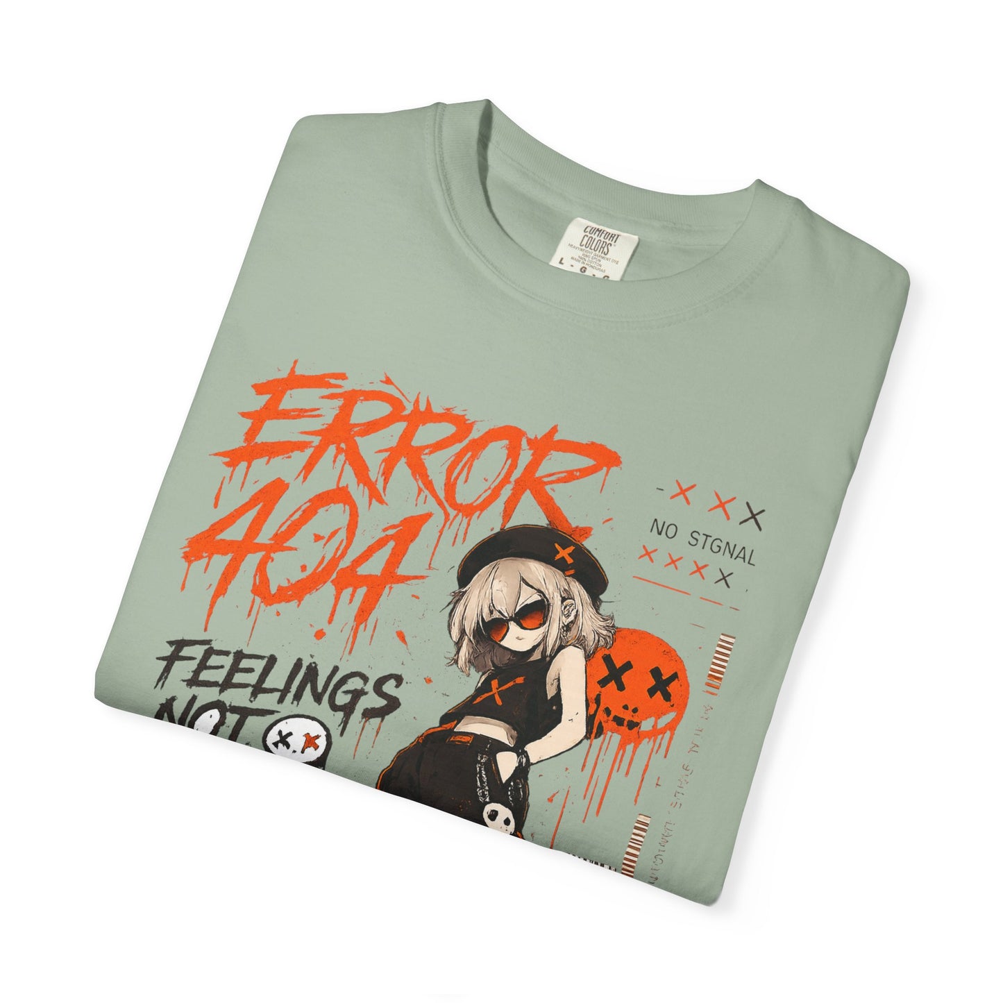 Error 404 Anime Streetwear T-Shirt — "Feelings Not Found" Graphic Tee