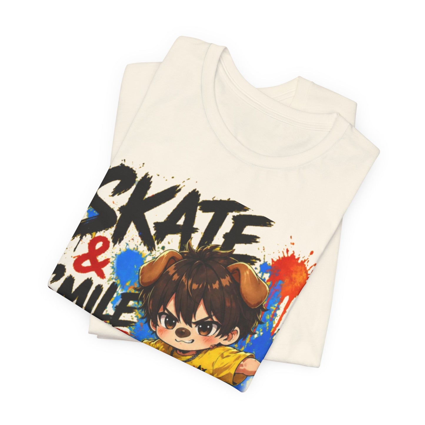 Skate & Smile Tee — Cute Kid Skateboard Graphic T-Shirt
