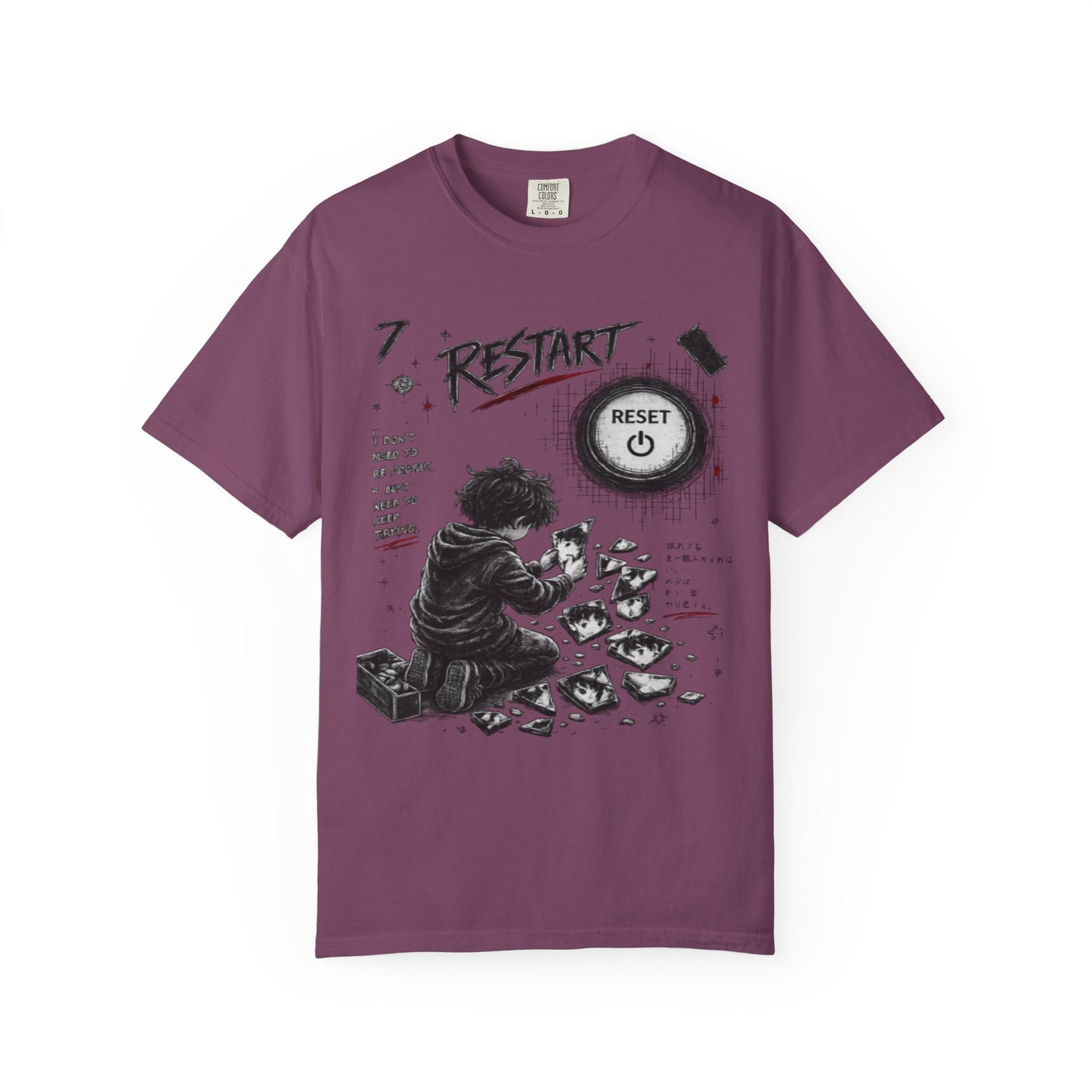 Restart Reset Button Graphic T-Shirt — Retro Gamer Streetwear