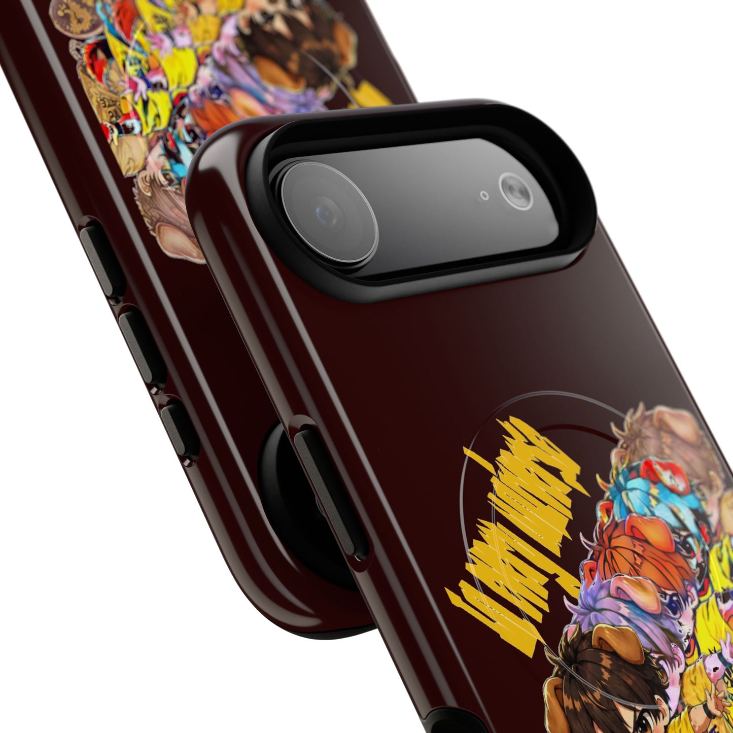 Skateboard Characters Magnetic Phone Case — Tough Magnetic iPhone Cover with Colorful Skate Art