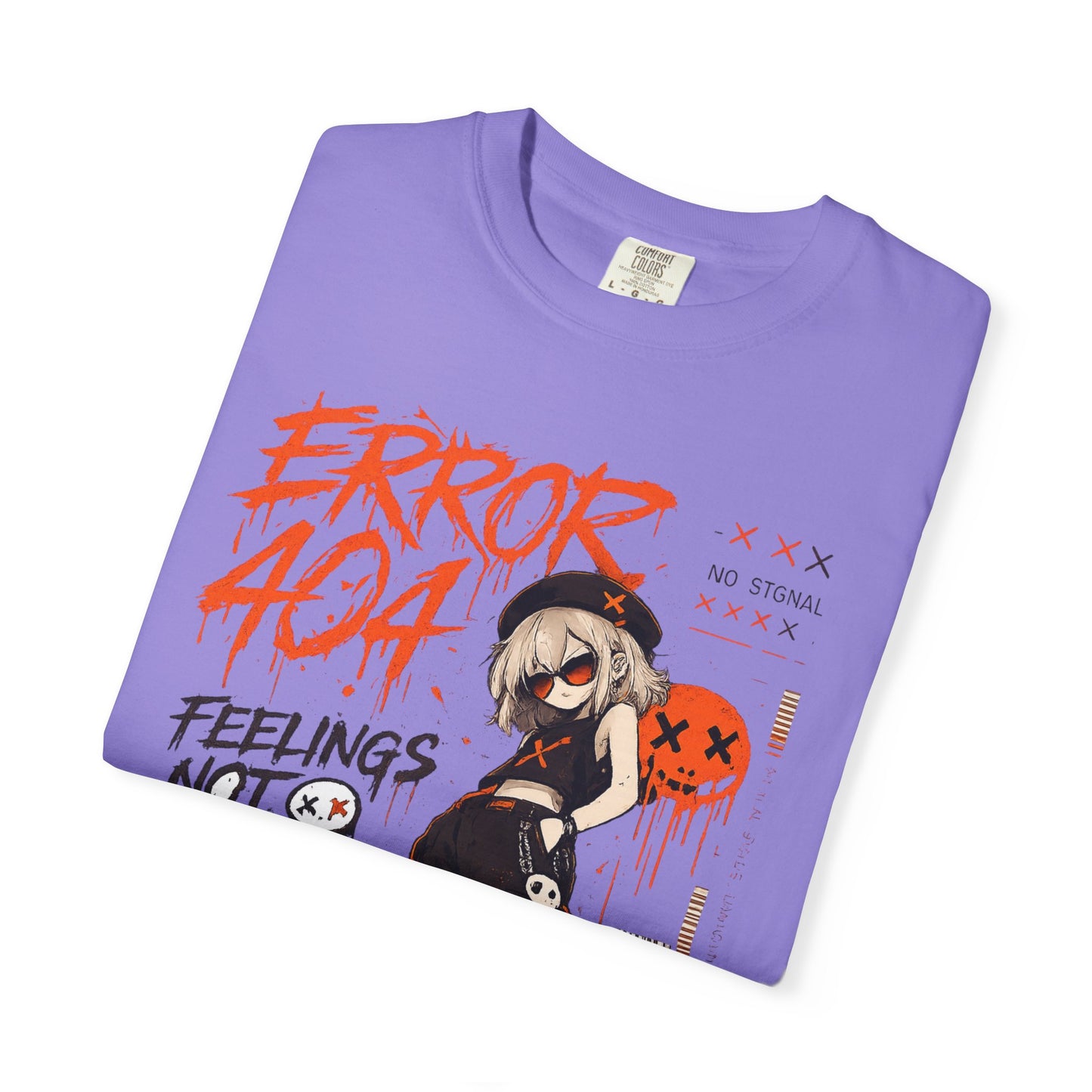 Error 404 Anime Streetwear T-Shirt — "Feelings Not Found" Graphic Tee