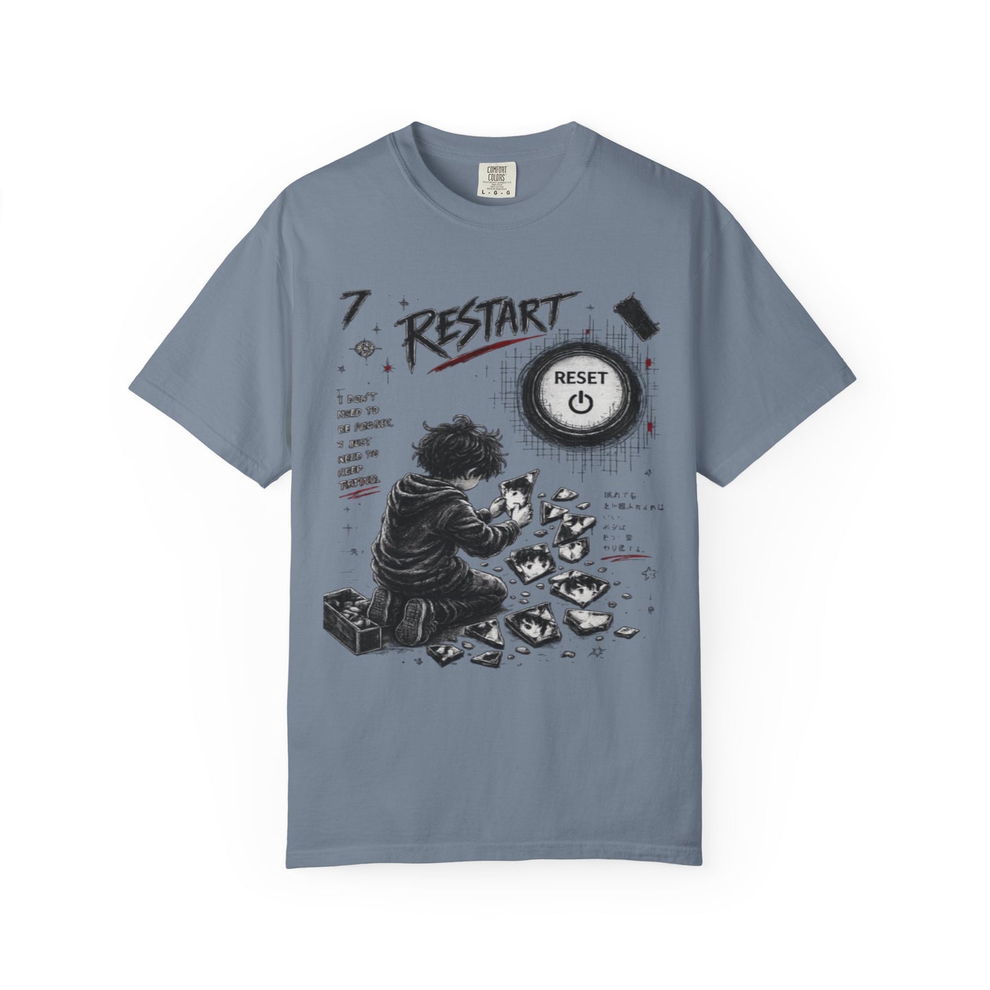 Restart Reset Button Graphic T-Shirt — Retro Gamer Streetwear