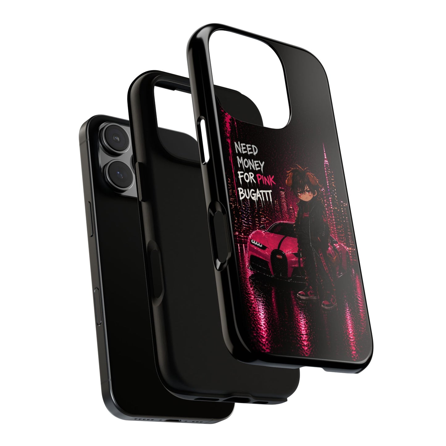 Cyberpunk Anime Phone Case – Neon Japanese Streetwear iPhone Cover
