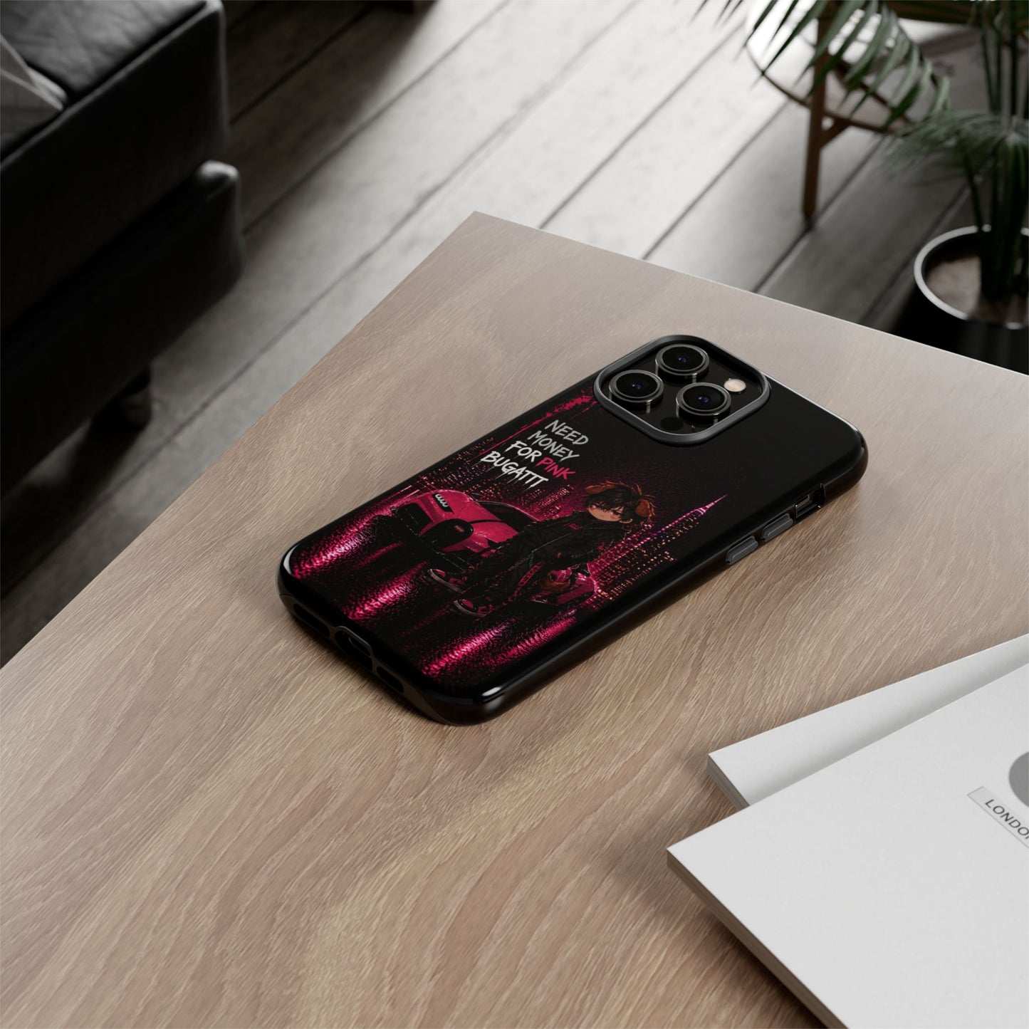Cyberpunk Anime Phone Case – Neon Japanese Streetwear iPhone Cover