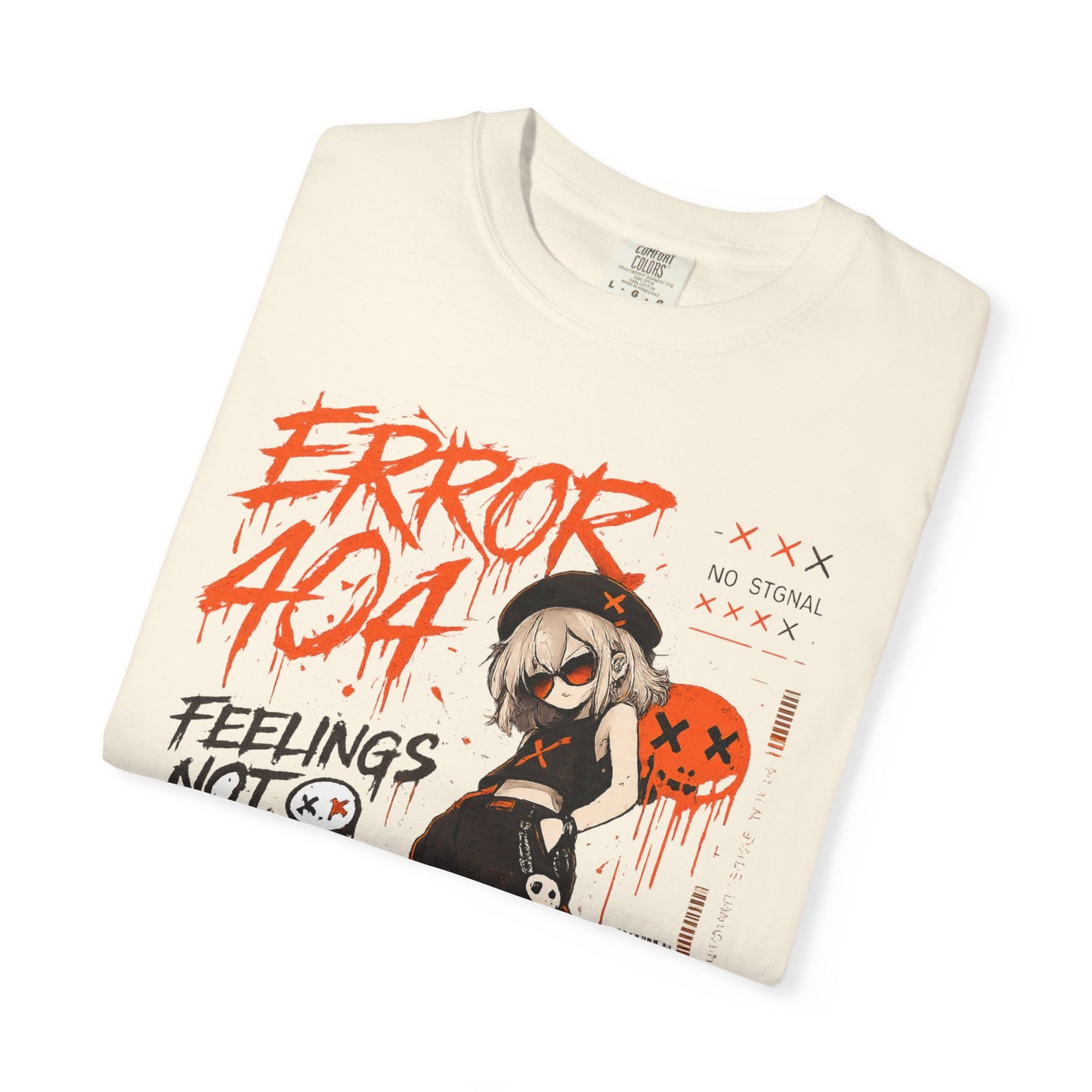 Error 404 Anime Streetwear T-Shirt — "Feelings Not Found" Graphic Tee