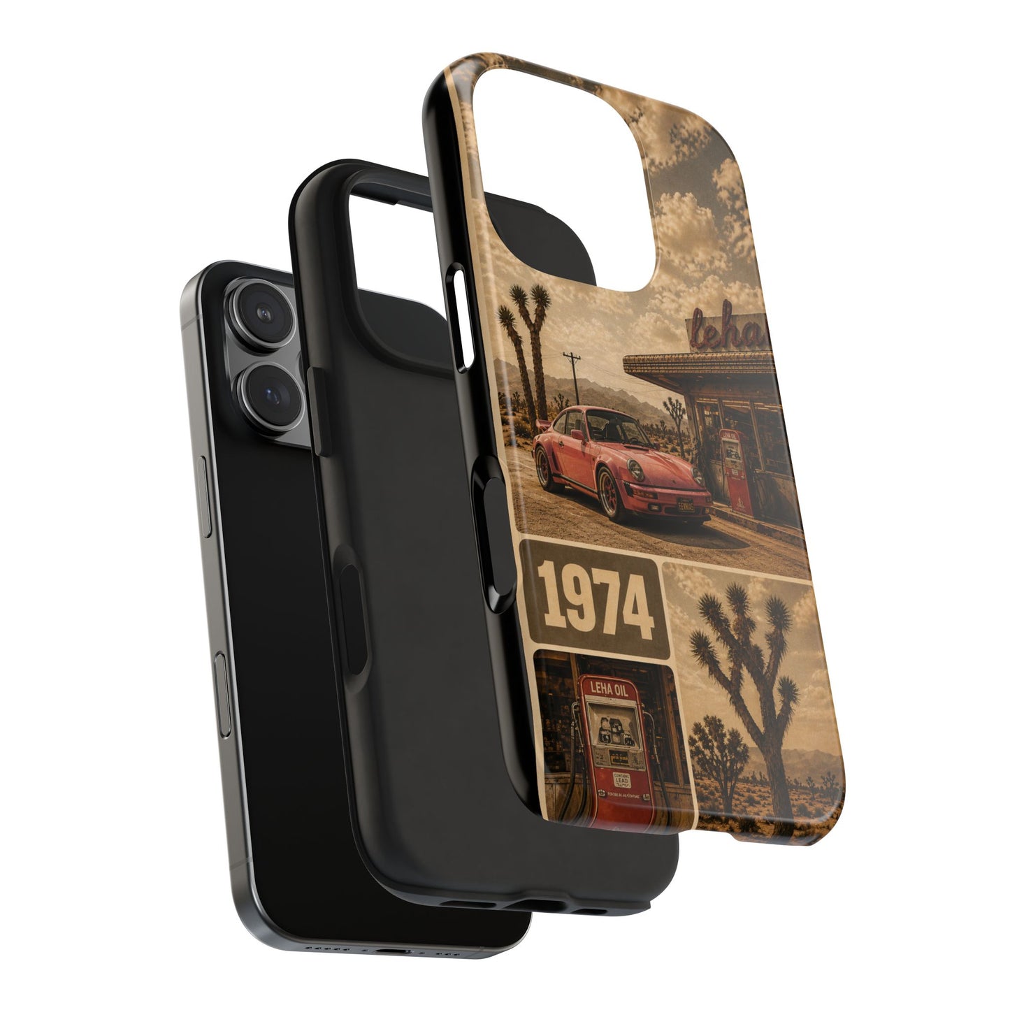 Vintage 1974 Desert Road Tough Phone Case