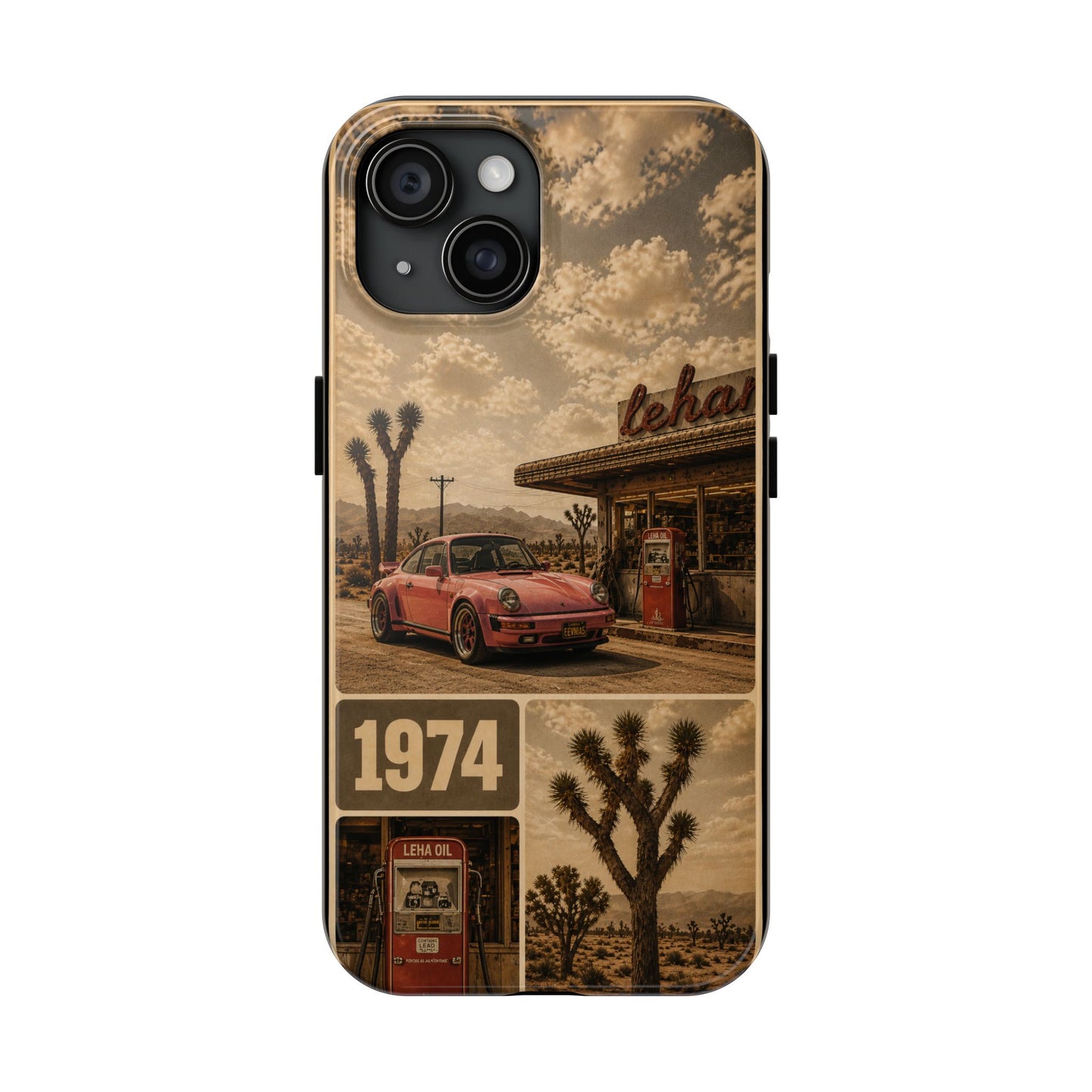 Vintage 1974 Desert Road Tough Phone Case