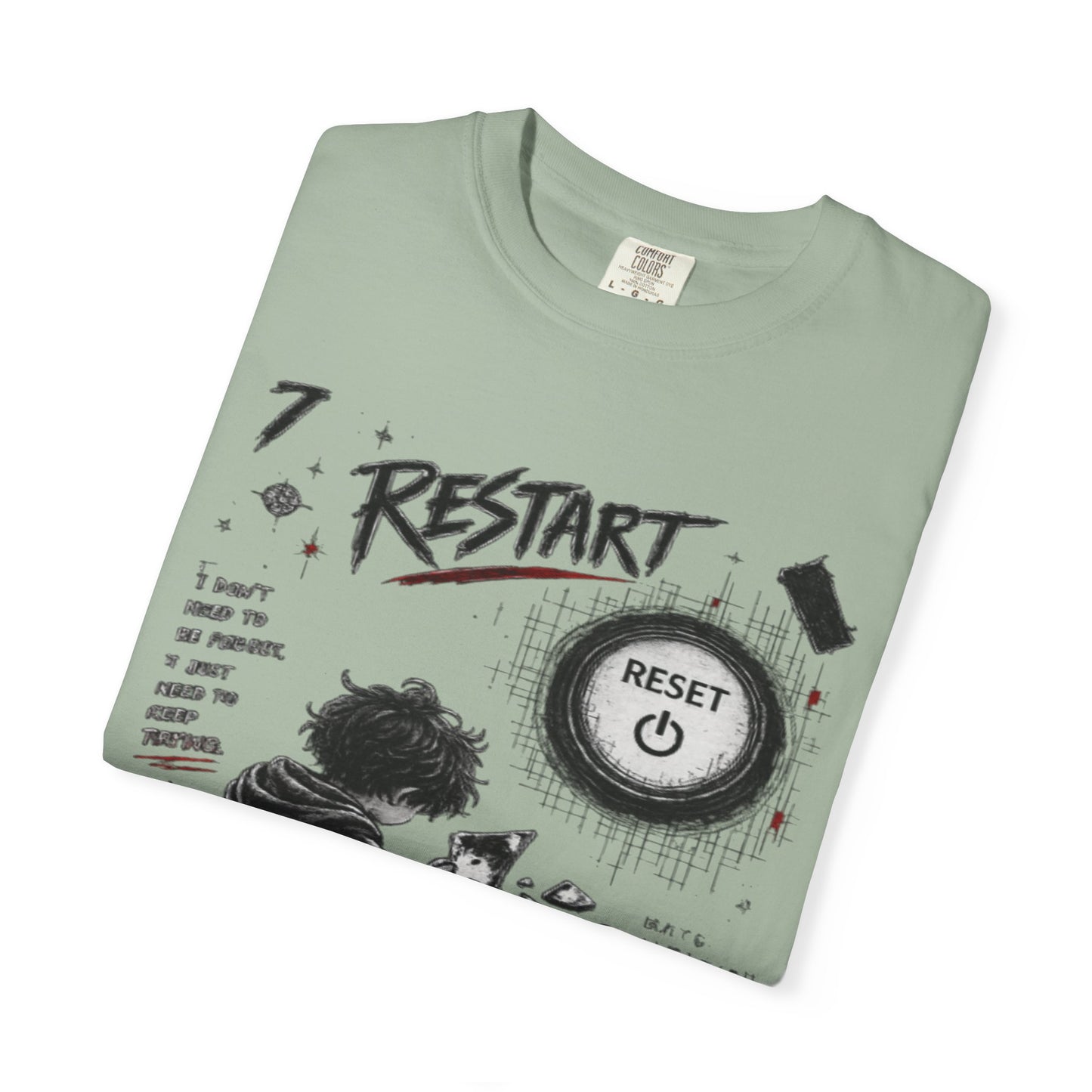 Restart Reset Button Graphic T-Shirt — Retro Gamer Streetwear