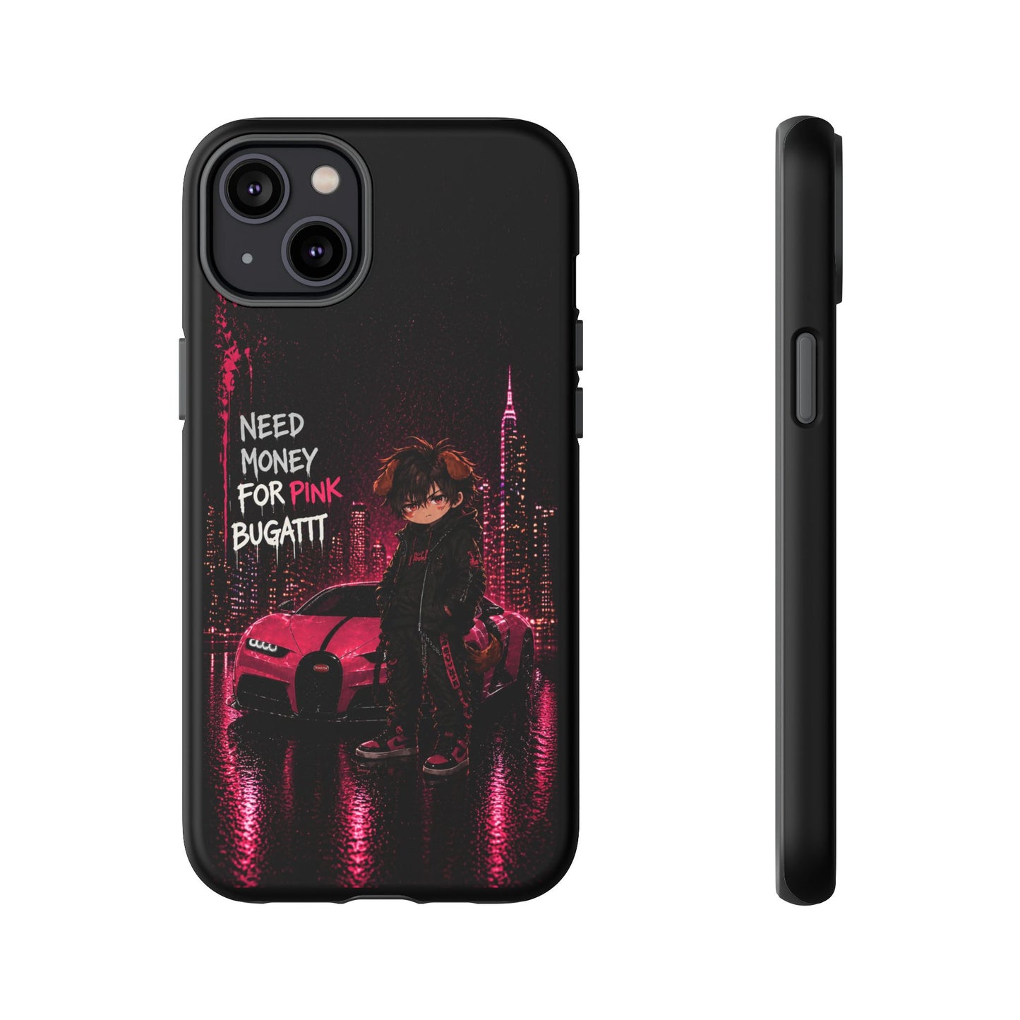 Cyberpunk Anime Phone Case – Neon Japanese Streetwear iPhone Cover
