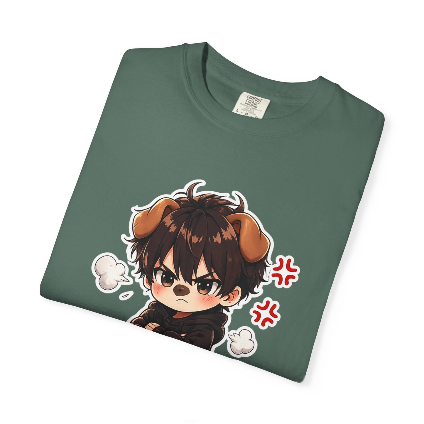 Angry Dogboy Cute Chibi T‑Shirt — Kawaii Anime Character Tee