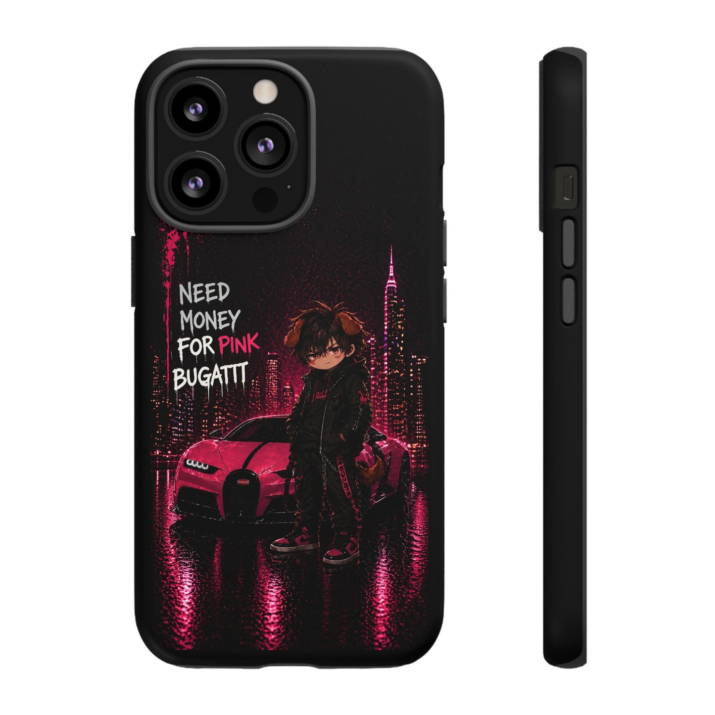 Cyberpunk Anime Phone Case – Neon Japanese Streetwear iPhone Cover