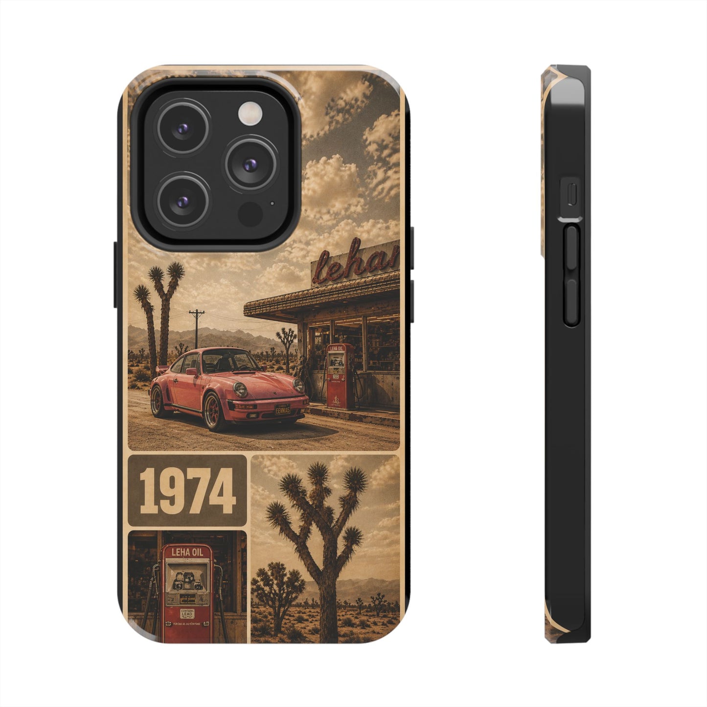 Vintage 1974 Desert Road Tough Phone Case
