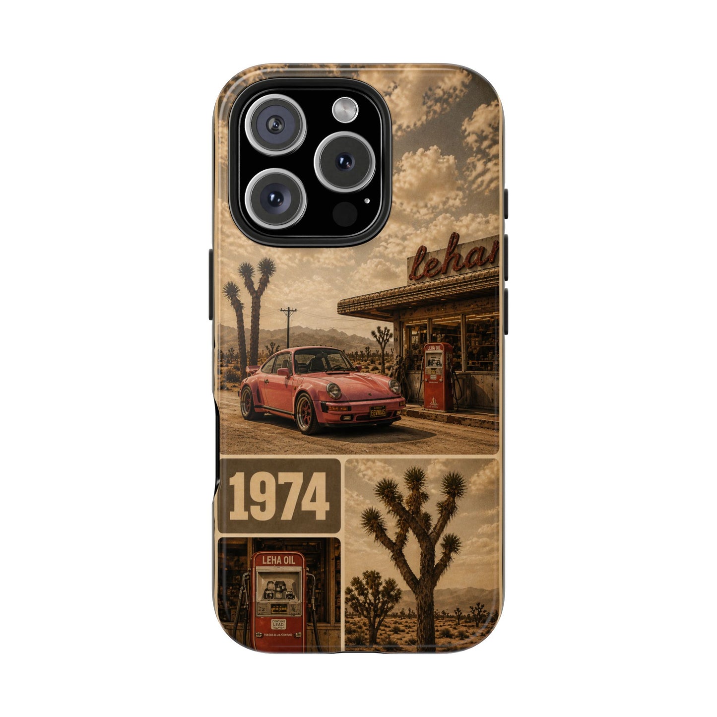 Vintage 1974 Desert Road Tough Phone Case