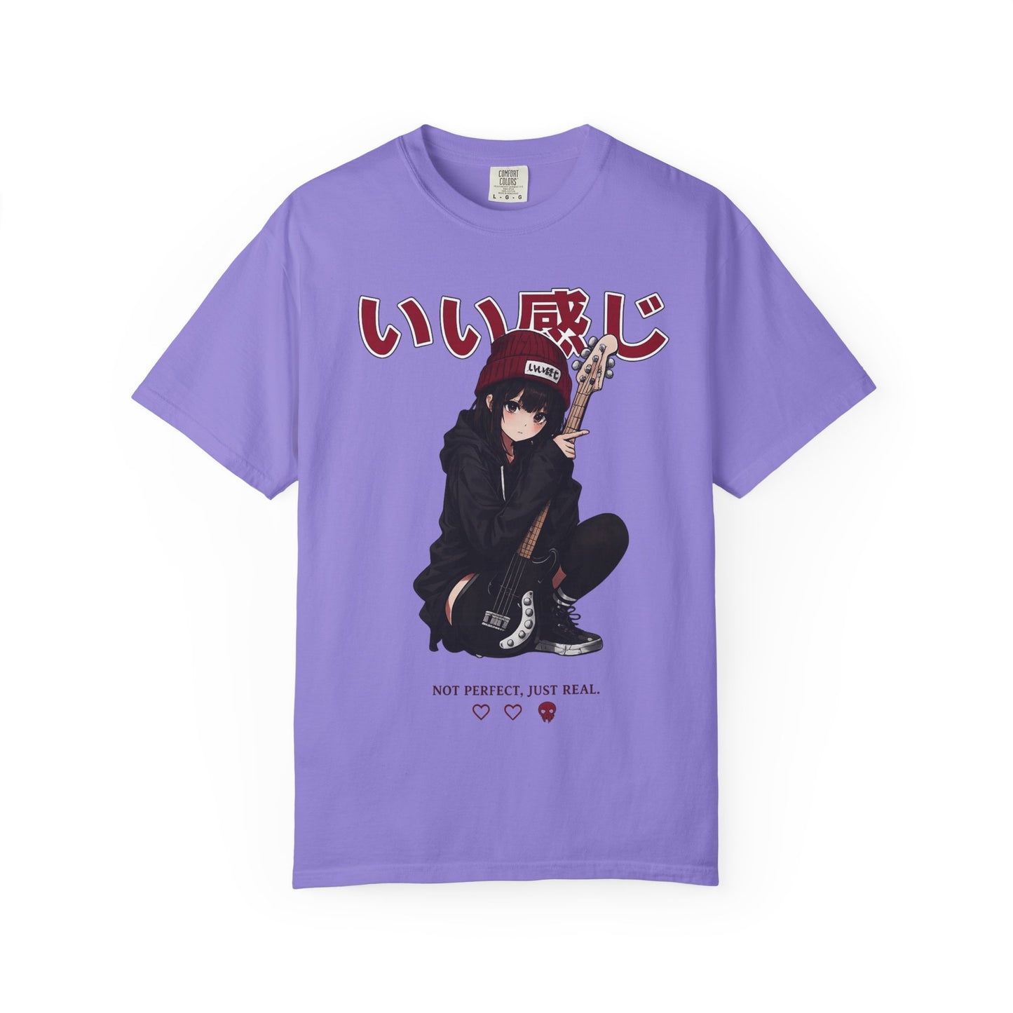 Cute Sad Anime Girl T-Shirt – Pastel Japanese Streetwear Tee