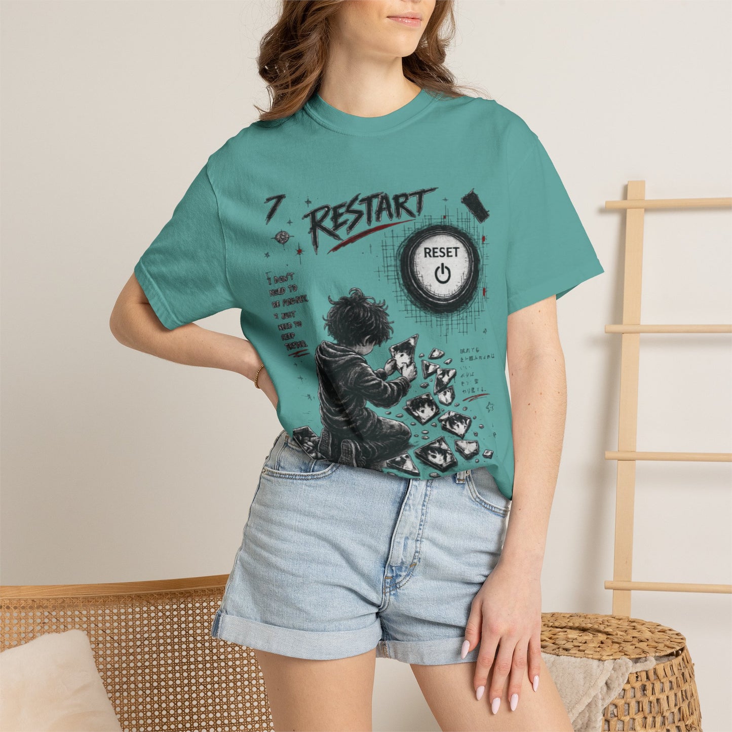 Restart Reset Button Graphic T-Shirt — Retro Gamer Streetwear