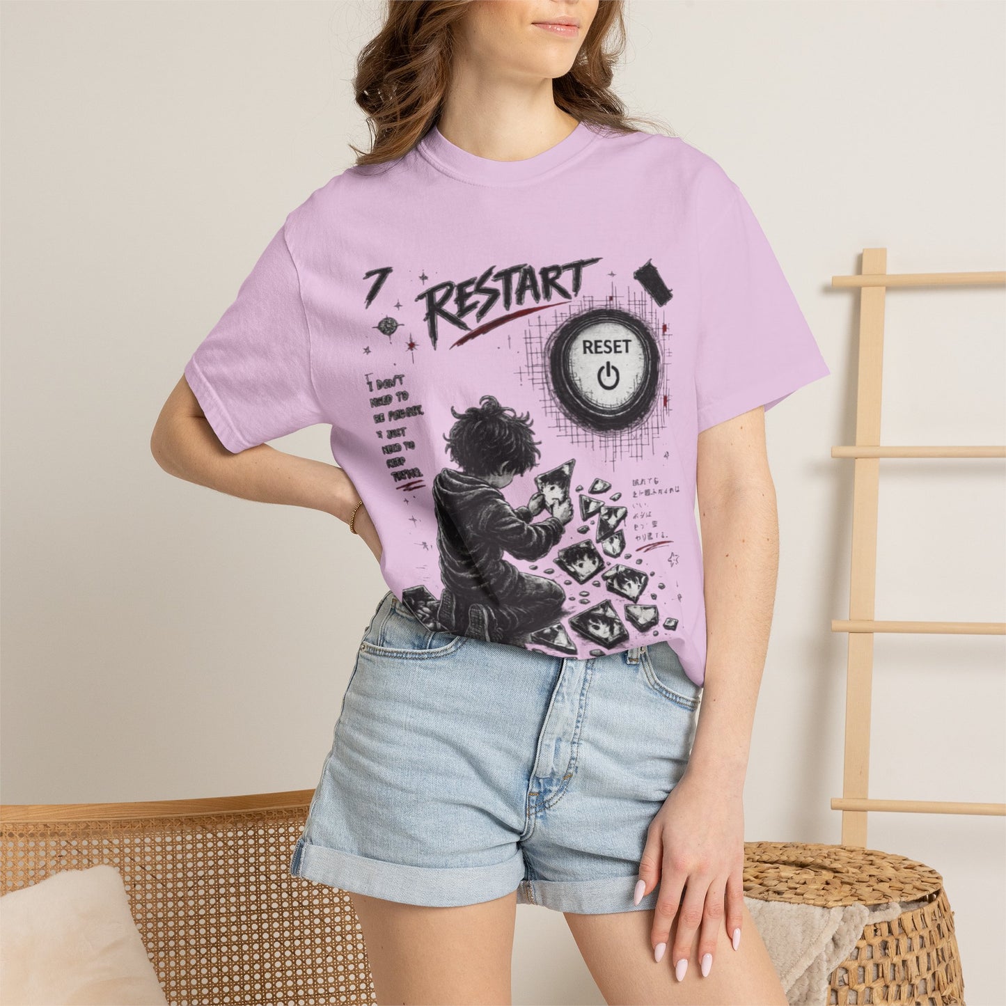 Restart Reset Button Graphic T-Shirt — Retro Gamer Streetwear