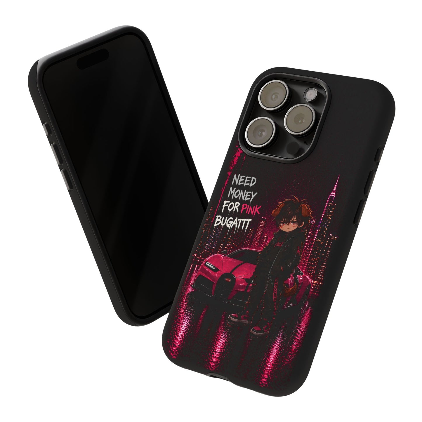 Cyberpunk Anime Phone Case – Neon Japanese Streetwear iPhone Cover