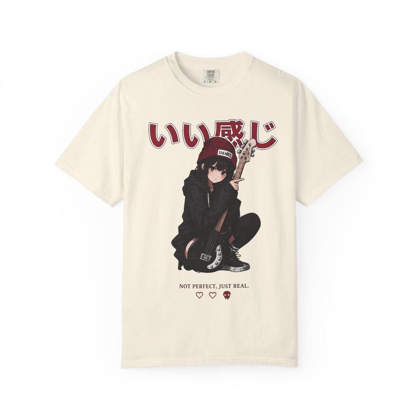 Cute Sad Anime Girl T-Shirt – Pastel Japanese Streetwear Tee