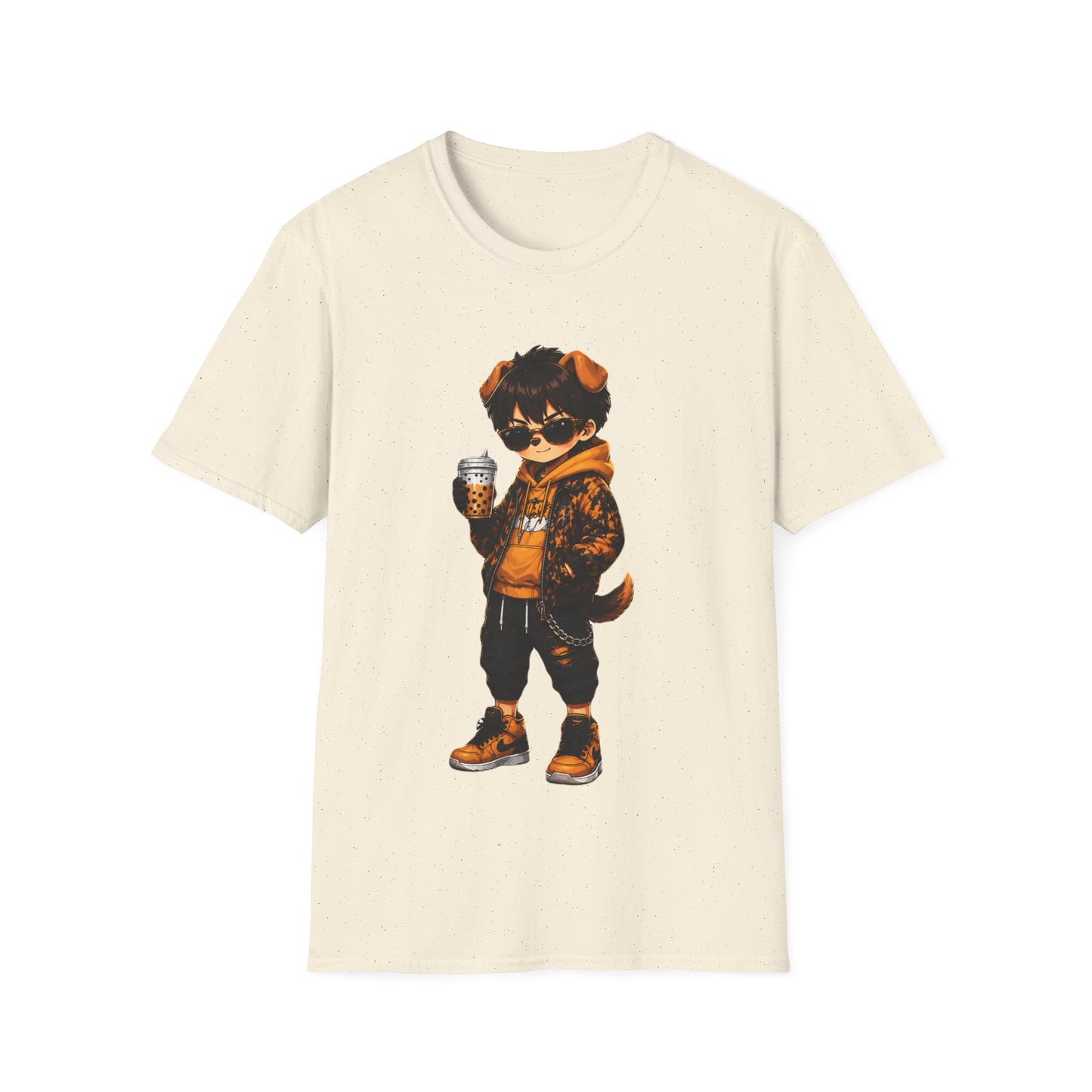 Raccoon Streetwear Tee – Cool Coffee Bear Graphic T-Shirt