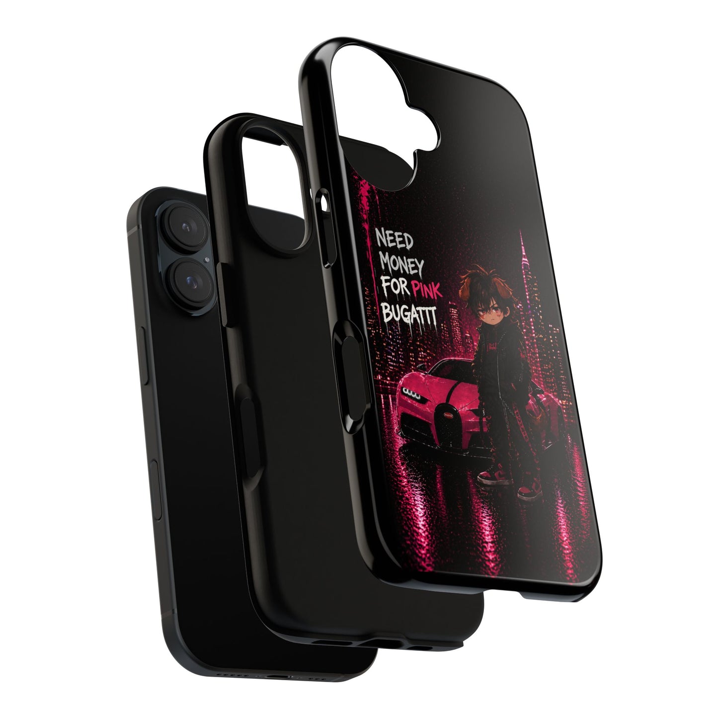 Cyberpunk Anime Phone Case – Neon Japanese Streetwear iPhone Cover