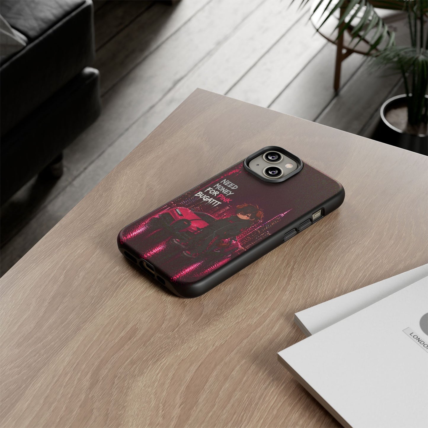 Cyberpunk Anime Phone Case – Neon Japanese Streetwear iPhone Cover