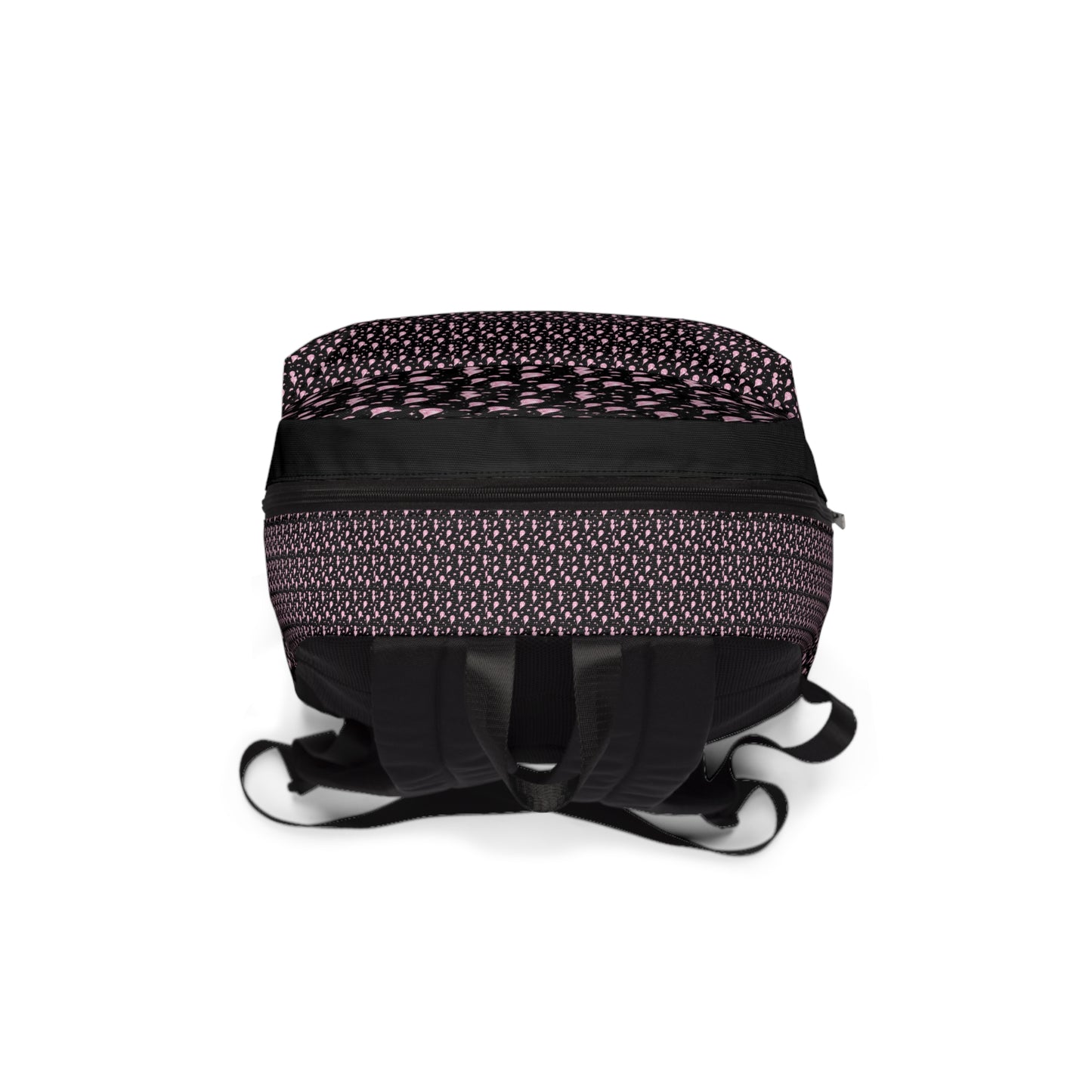 Classic Backpack — Pink Mini Floral Pattern Front Pocket