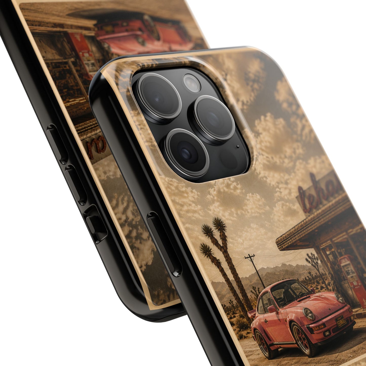 Vintage 1974 Desert Road Tough Phone Case