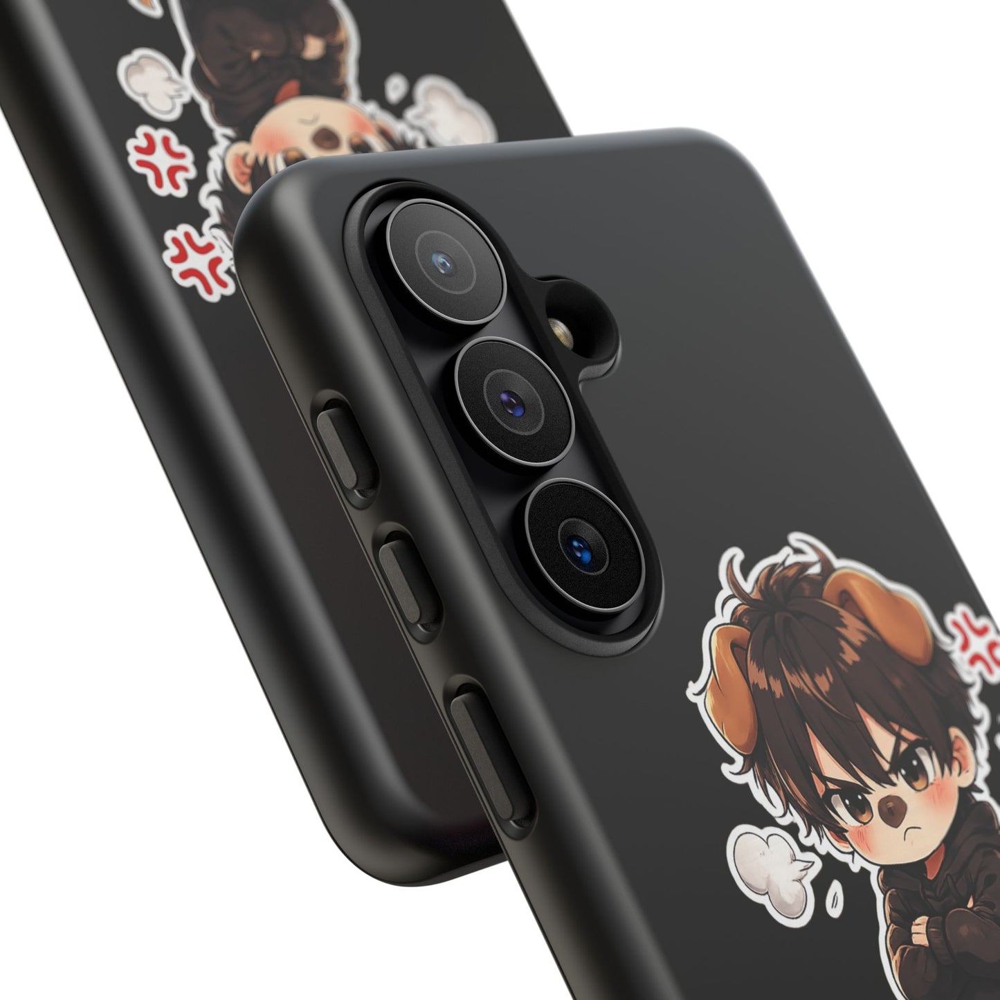 Angry Dog Boy Phone Case — Cute Chibi Anime Protective iPhone Cover